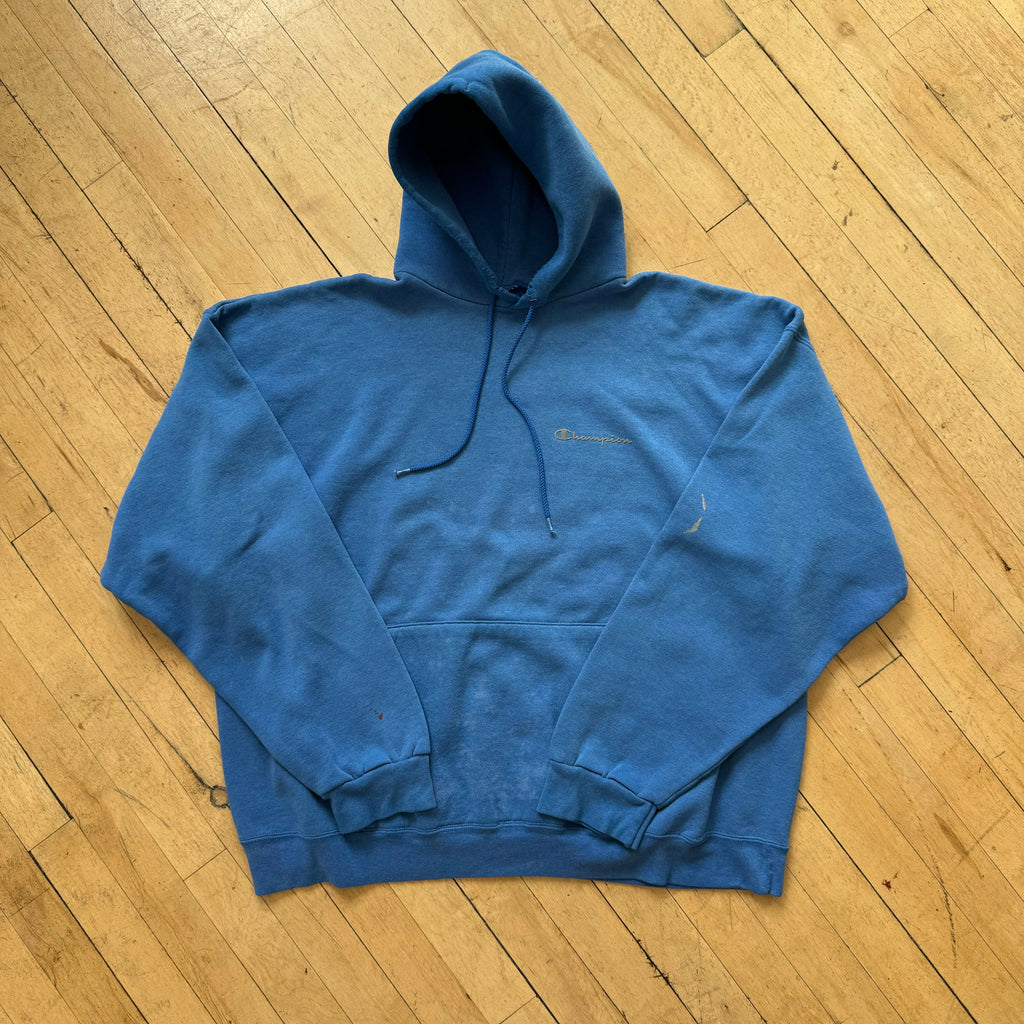 Vintage Champion SpellOut Hoodie Sz XXL