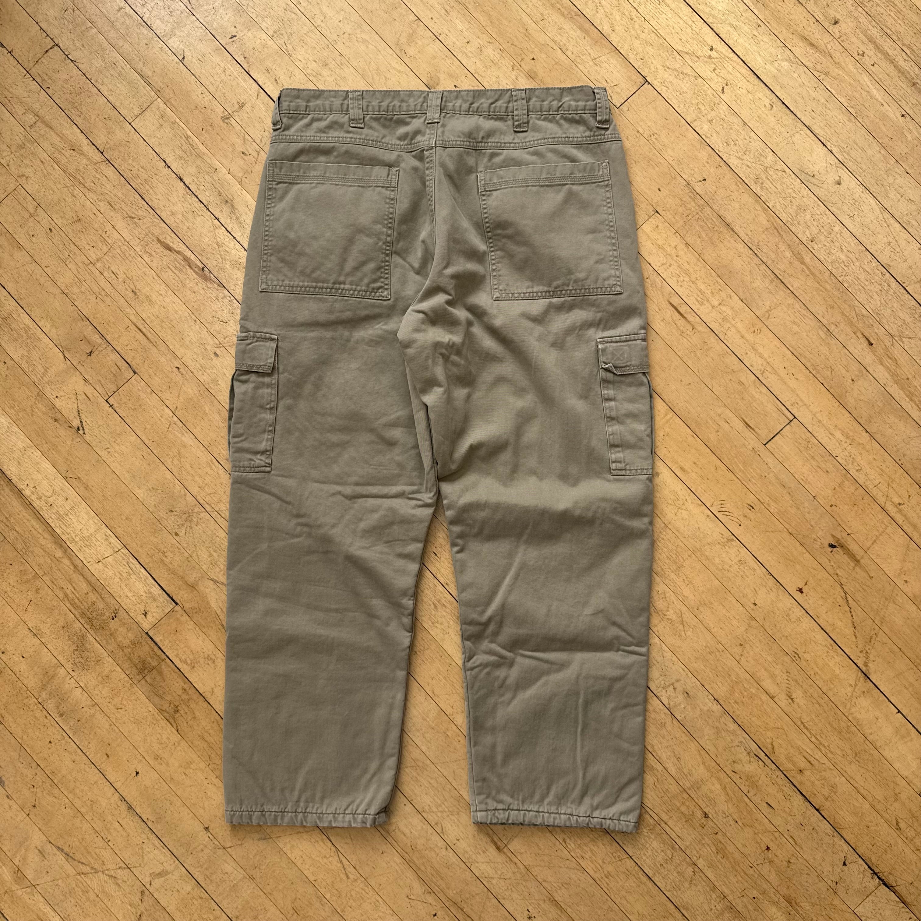 Vintage Wrangler Cargo Kahki Pants Sz 38x30