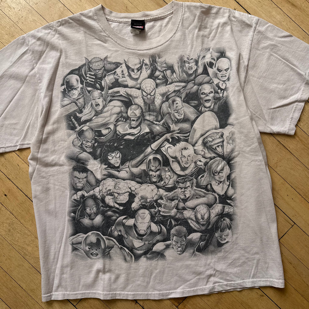 Vintage Marvel Avengers Graphic T-shirt Sz XL