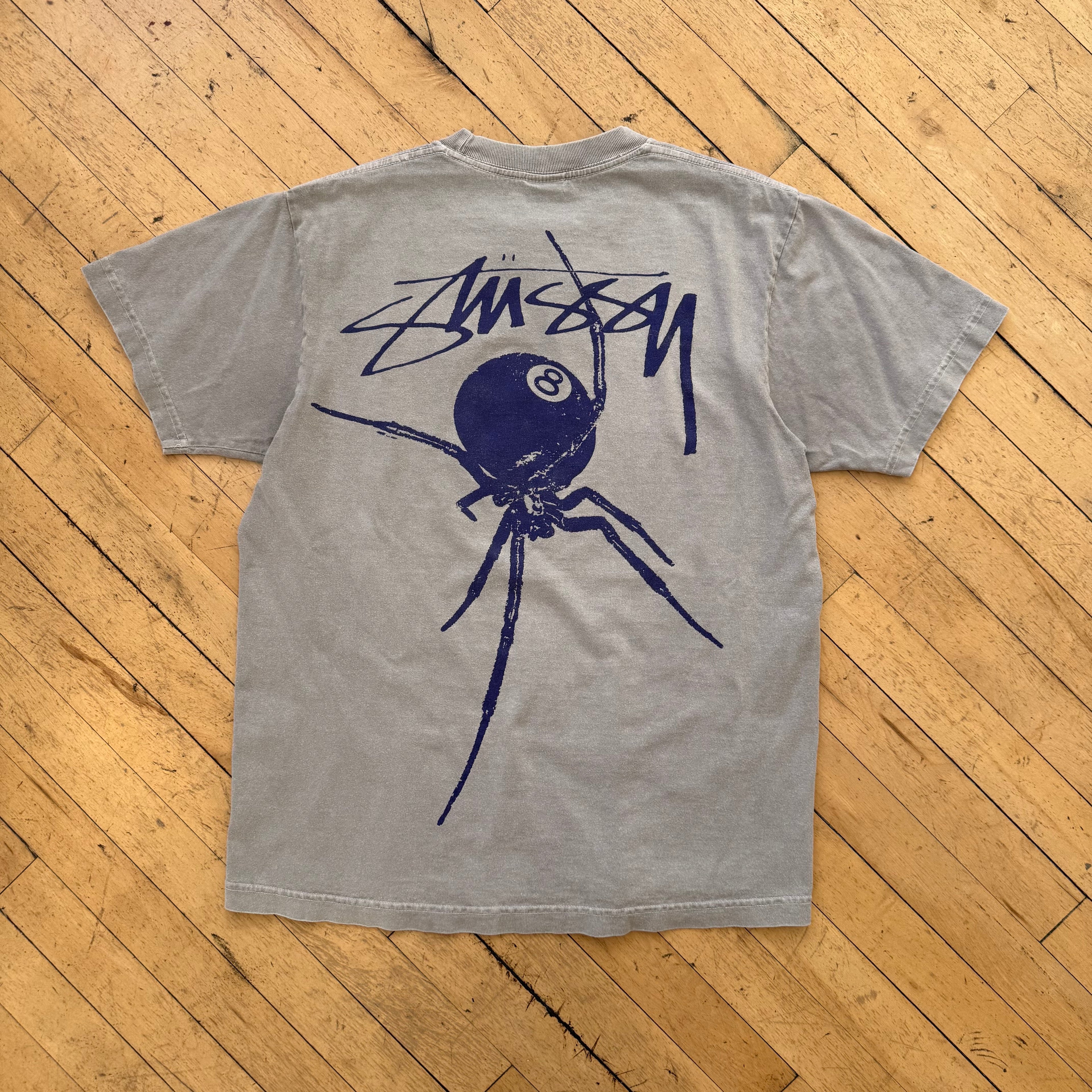 Stussy Spider 8-Ball T-shirt Sz M