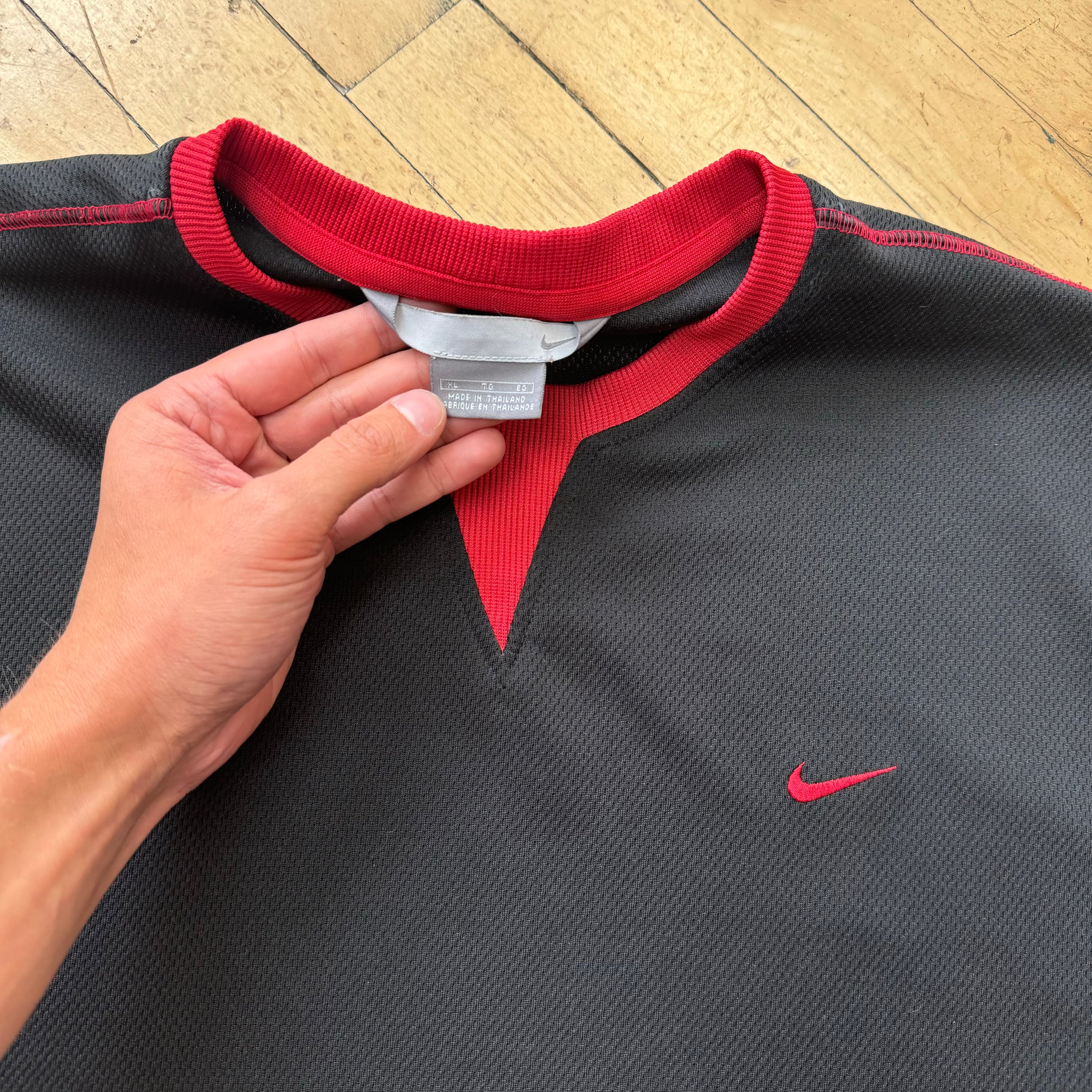 Y2K Nike Long Sleeve Jersey T-shirt Sz XL
