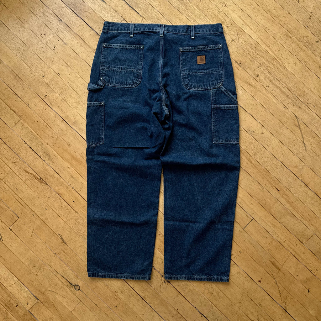 Vintage Dark Wash Carhartt Denim Jeans Sz 38x34