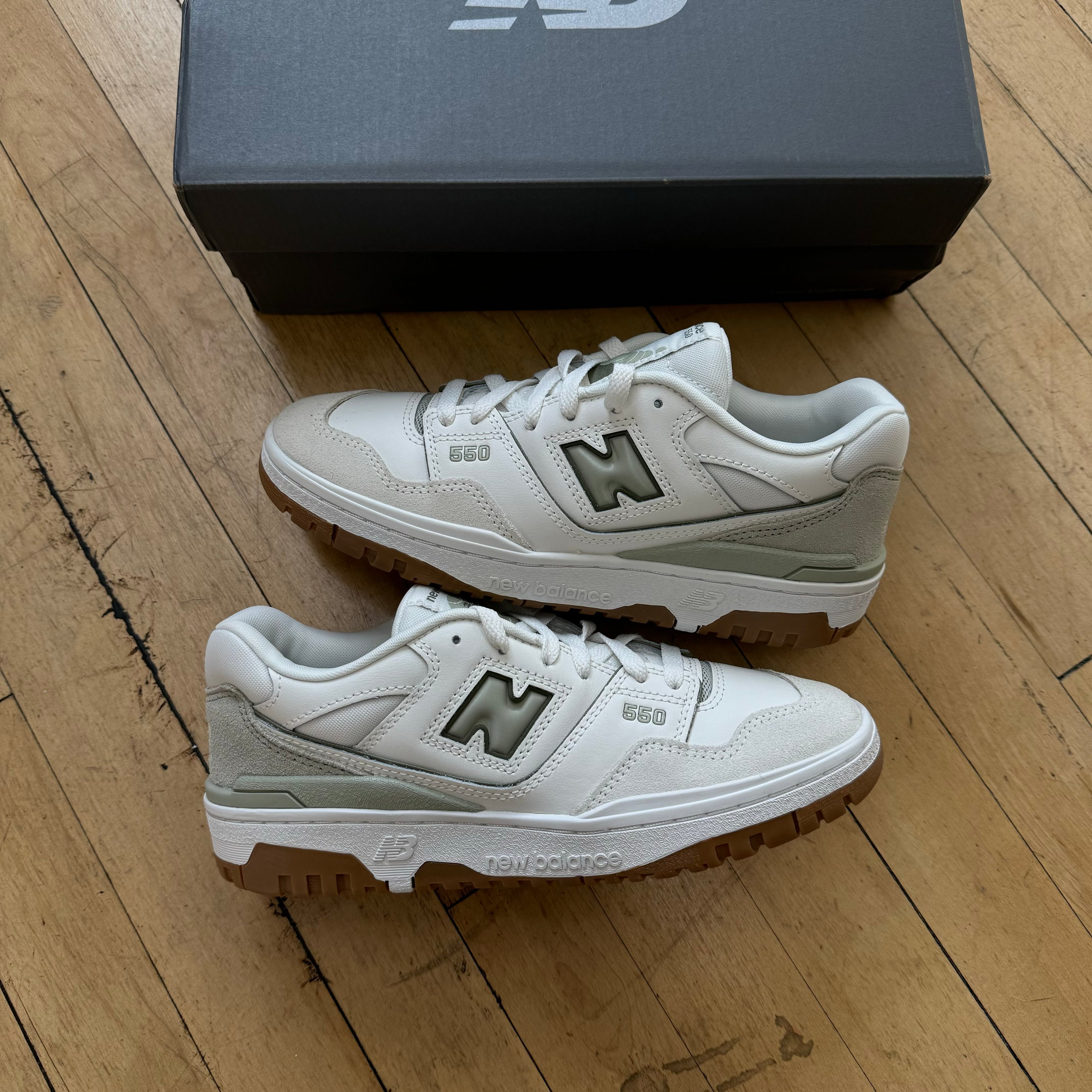 New Balance 550 Sea Foam Sz 7 (DS)