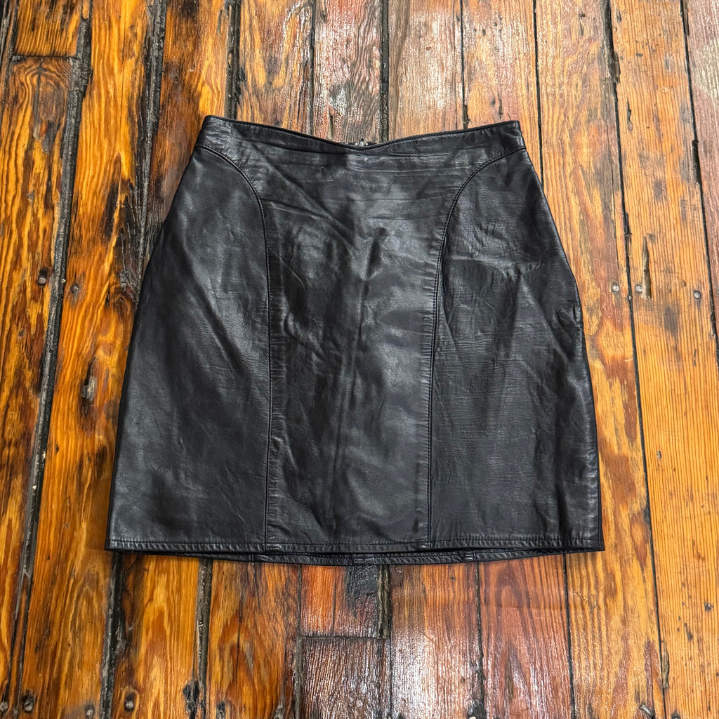 Vintage EREZ Leather Skirt Sz 8