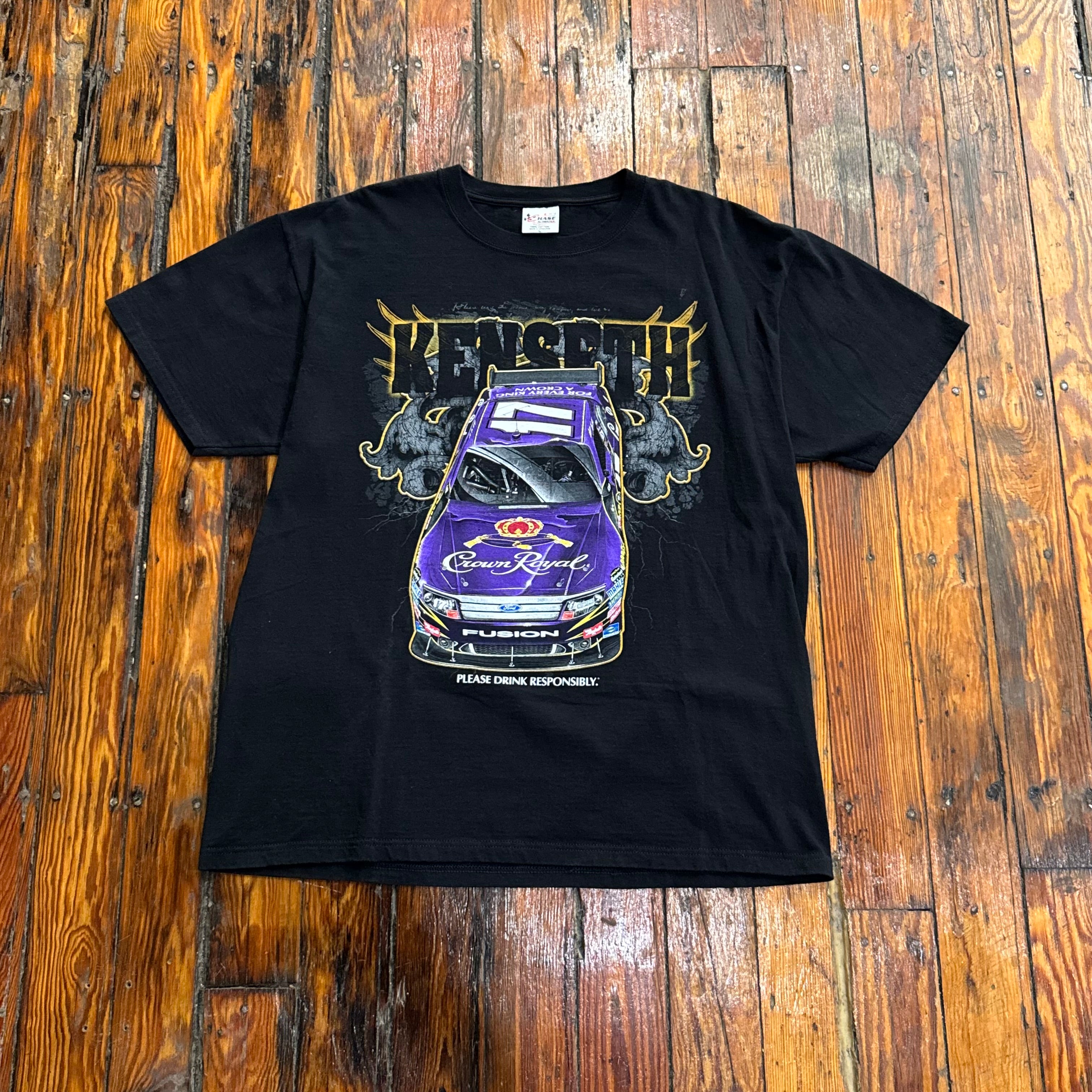 Vintage Crown Royal Nascar T-shirt Sz XL