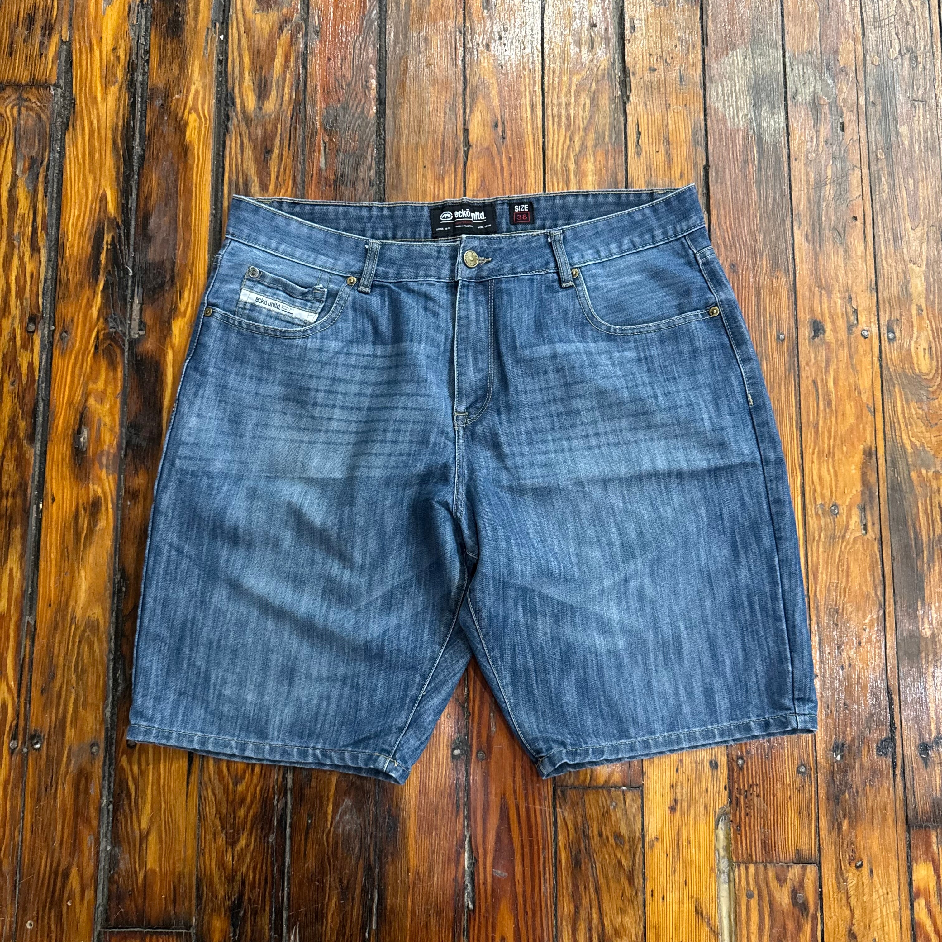 Y2K Ecko United Denim Jean Shorts Size 38