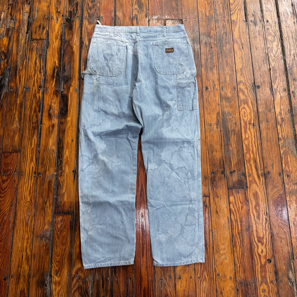 Vintage Dickies 75th anniversary Striped Denim Jeans Sz 38x32