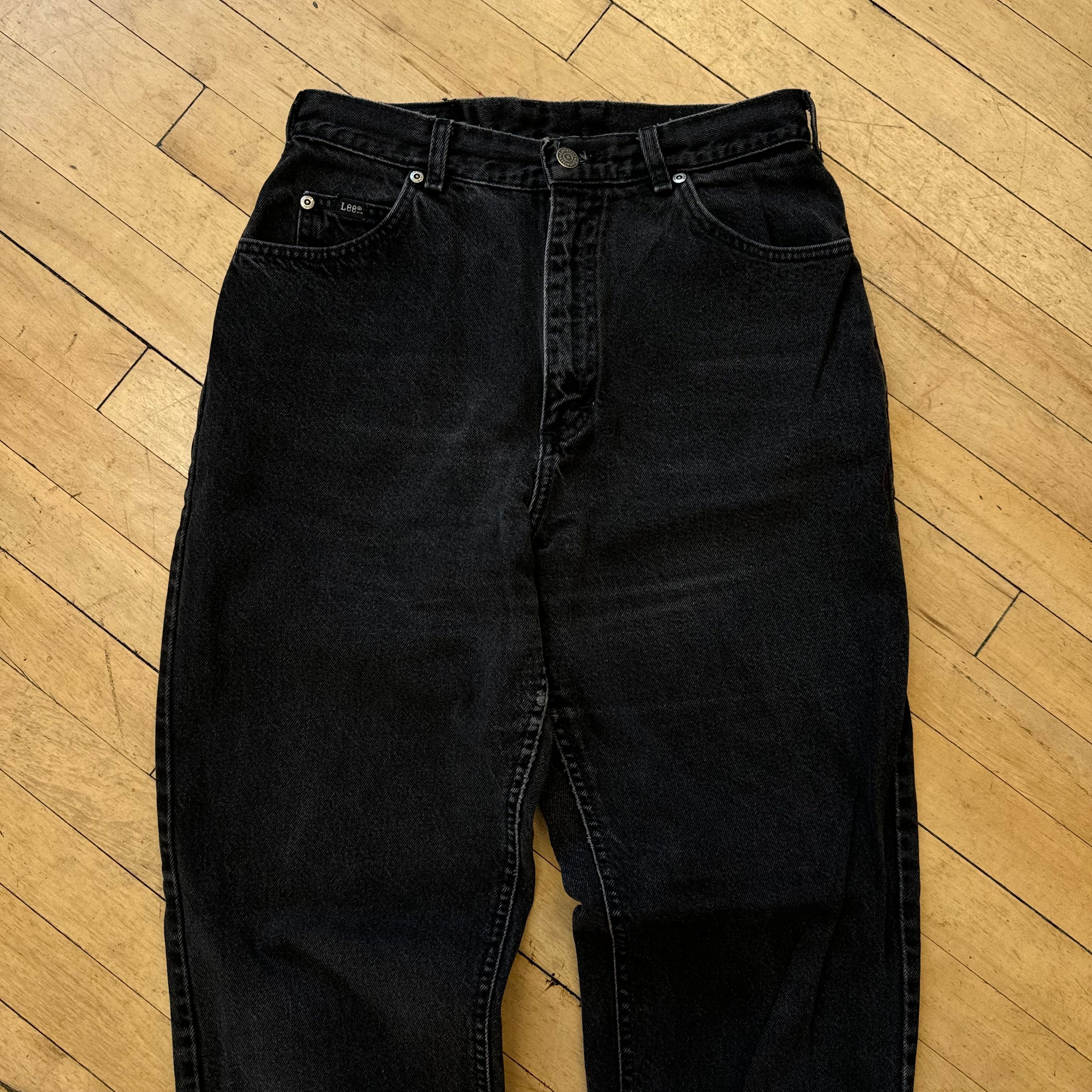 Vintage Women’s Lee Black Denim Jeans Sz 12