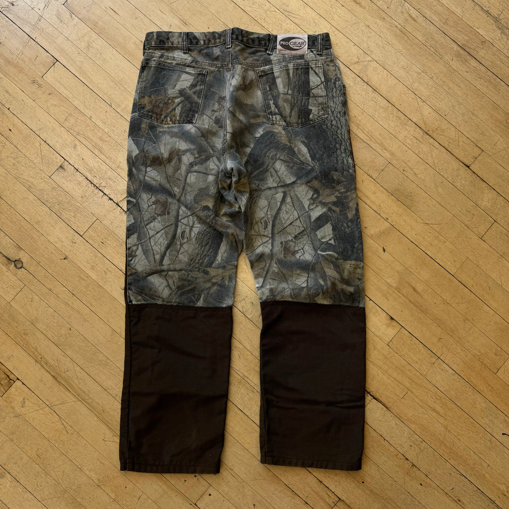 Vintage Pro Gear Two Tone Camo Denim Jeans Sz 38