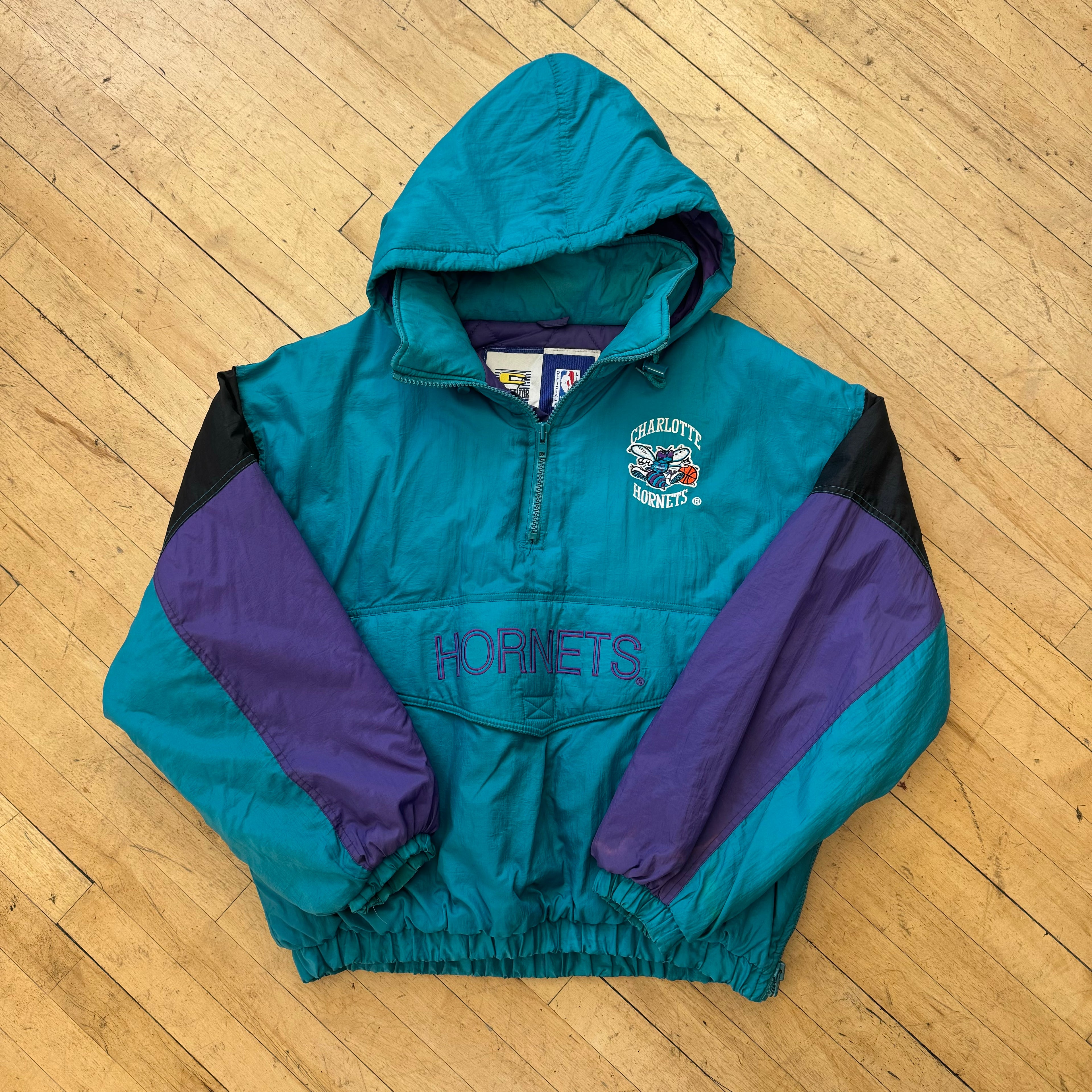 Vintage Charlotte Hornets Competitor Puffer Jacket Sz XL