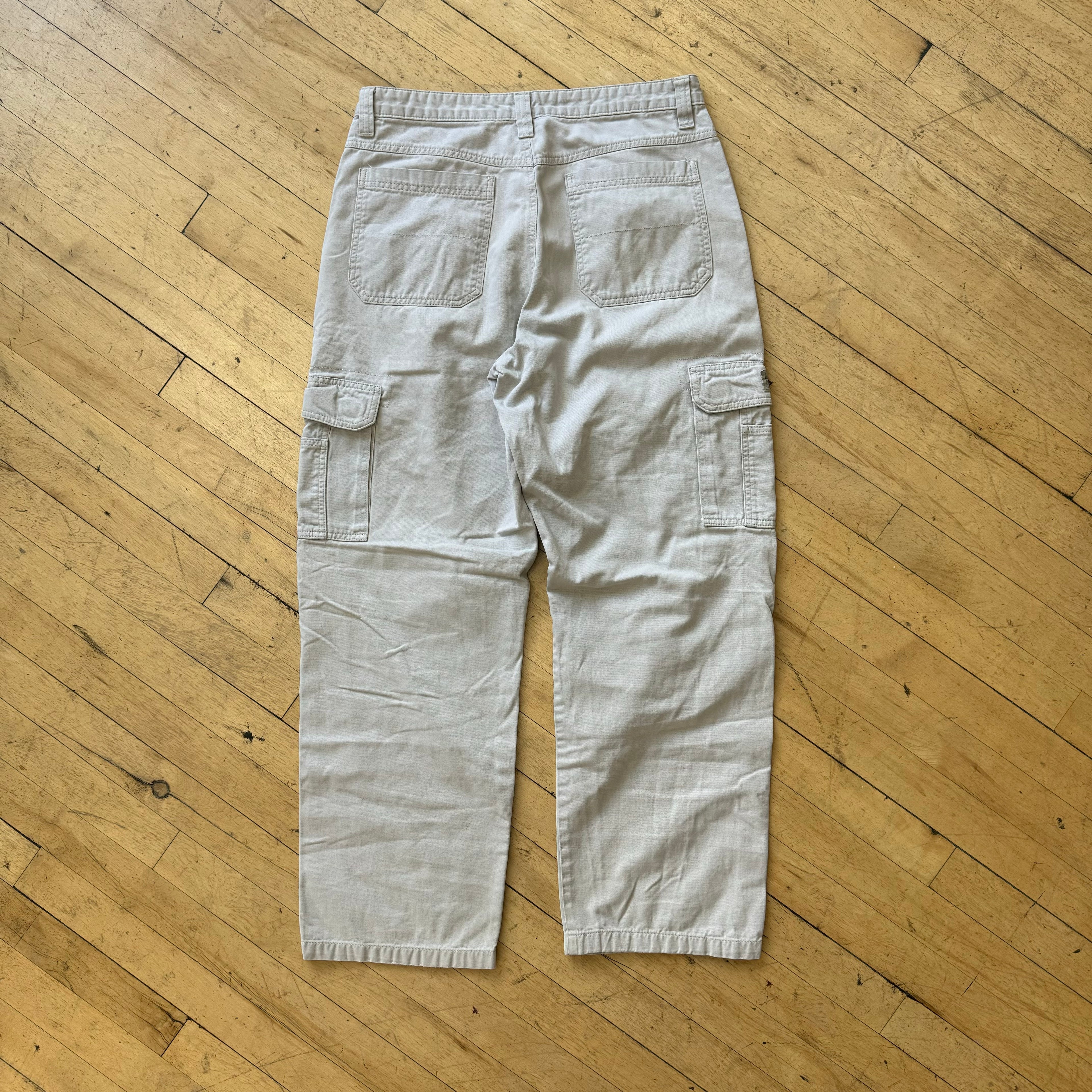Vintage Wrangler Cargo Khaki Pants Sz 36 x 32