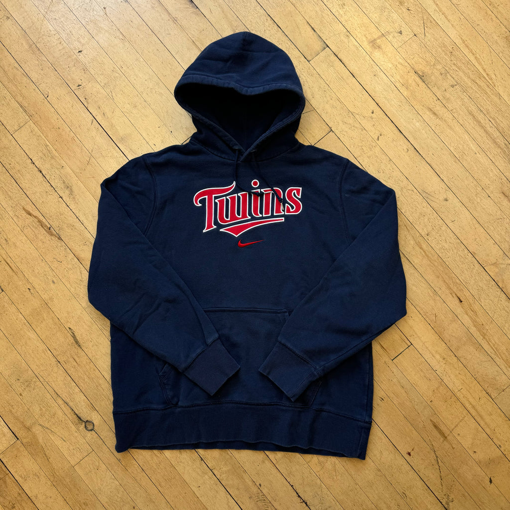 Vintage Nike Twins SpellOut Hoodie Sz XL