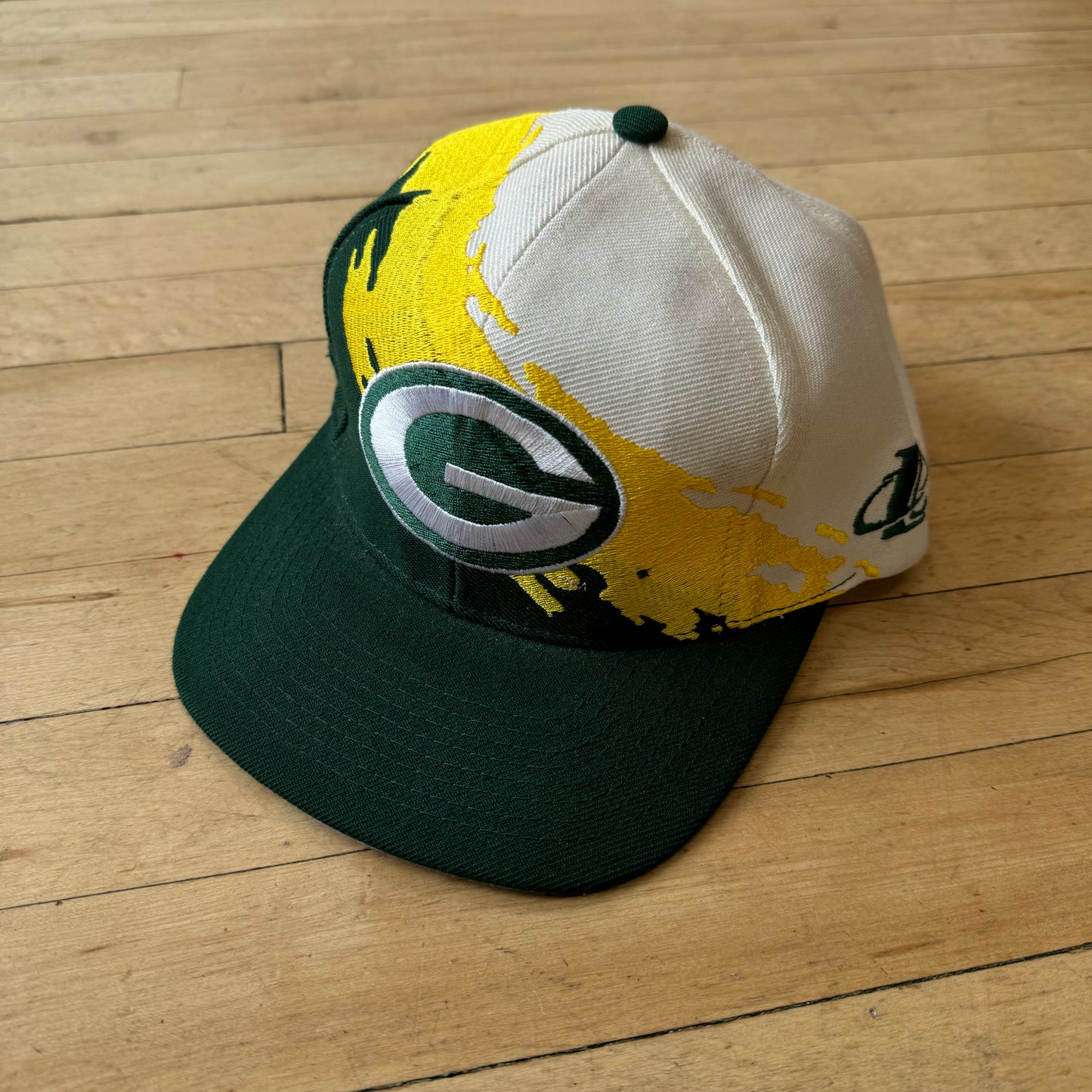 Vintage Green Bay Packers Splash Logo SnapBack