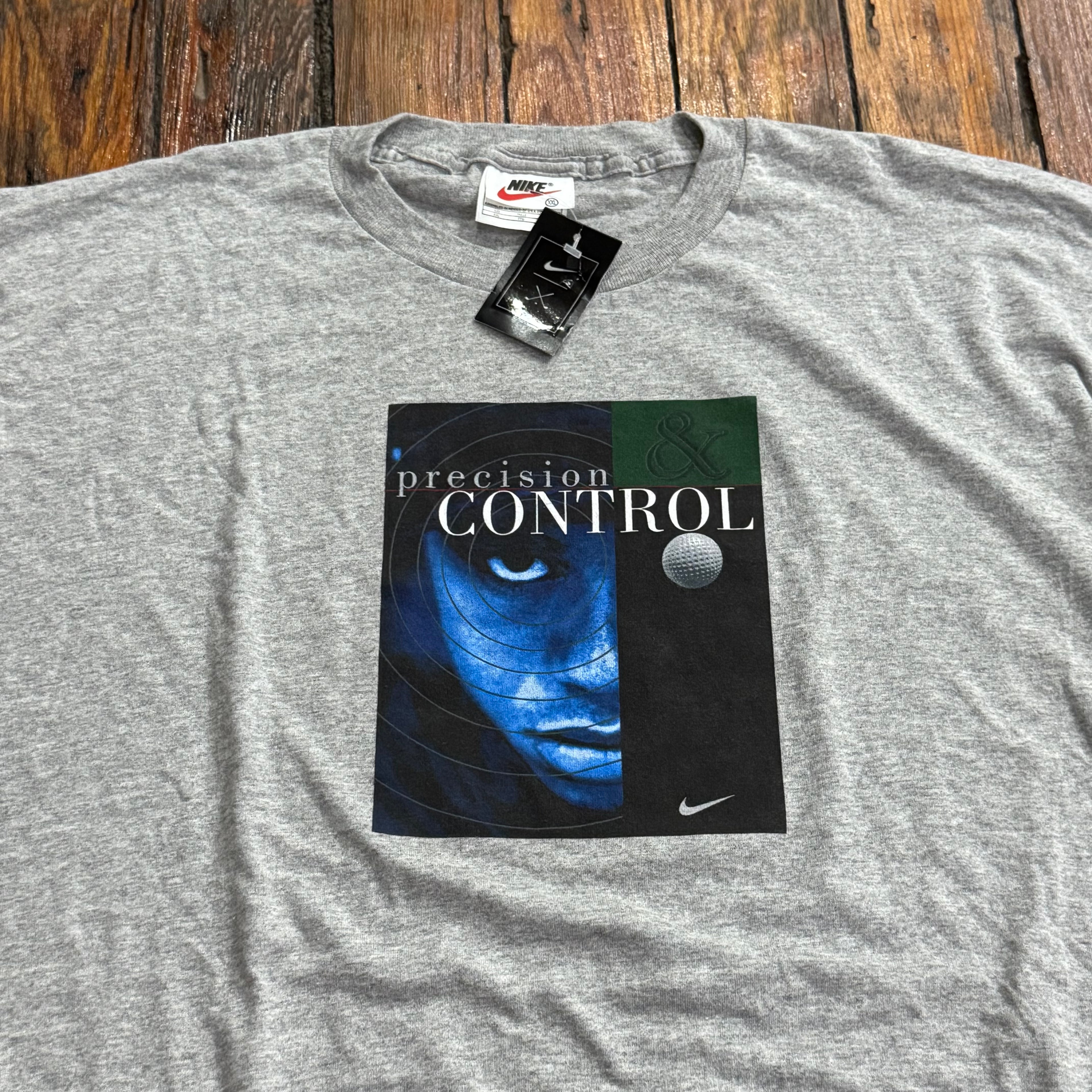 Vintage Nike Tiger Woods Percussion Control Power T-shirt Sz XXL (New)