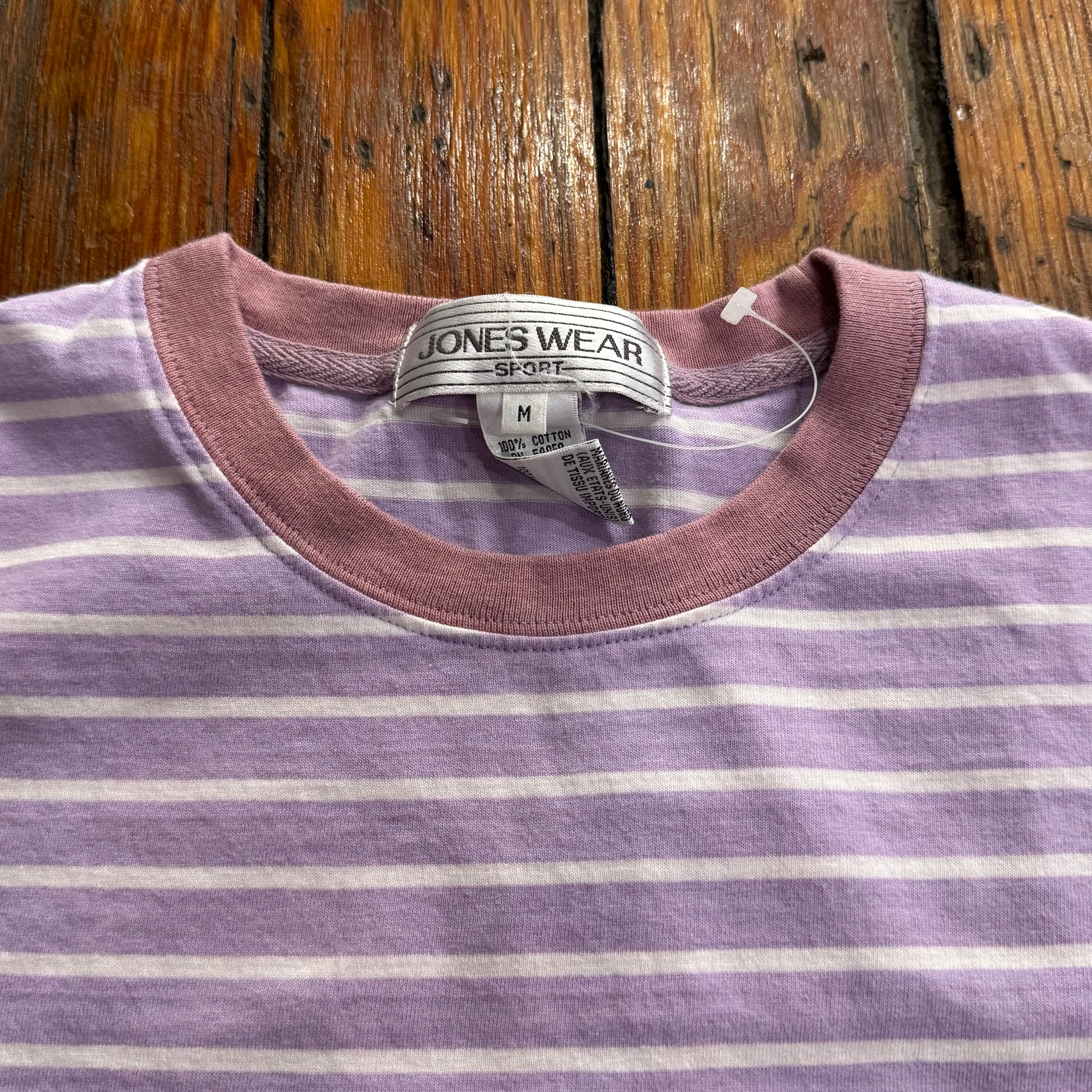 Vintage Jones Wear Striped T-shirt Sz M
