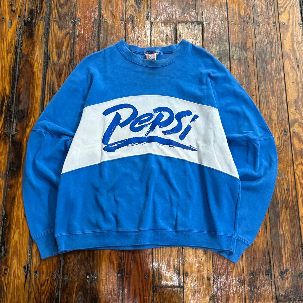 Vintage Pepsi SpellOut CrewNeck Sz L