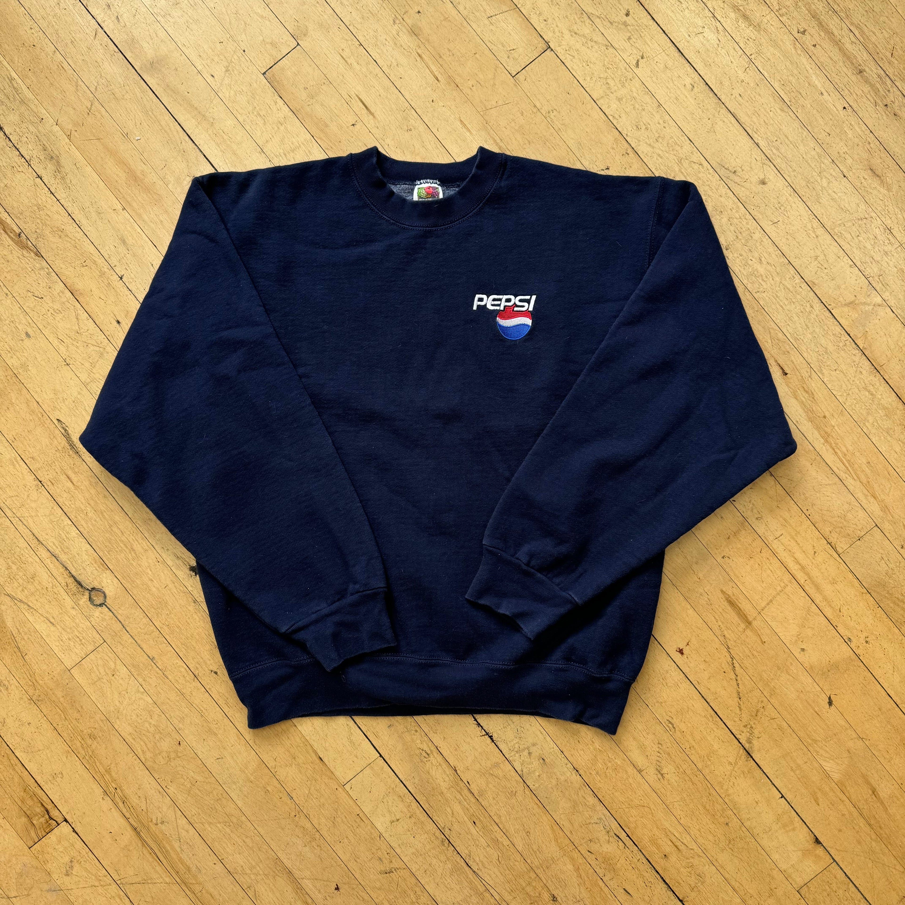 Vintage Pepsi Embroidered Crewneck Sz L