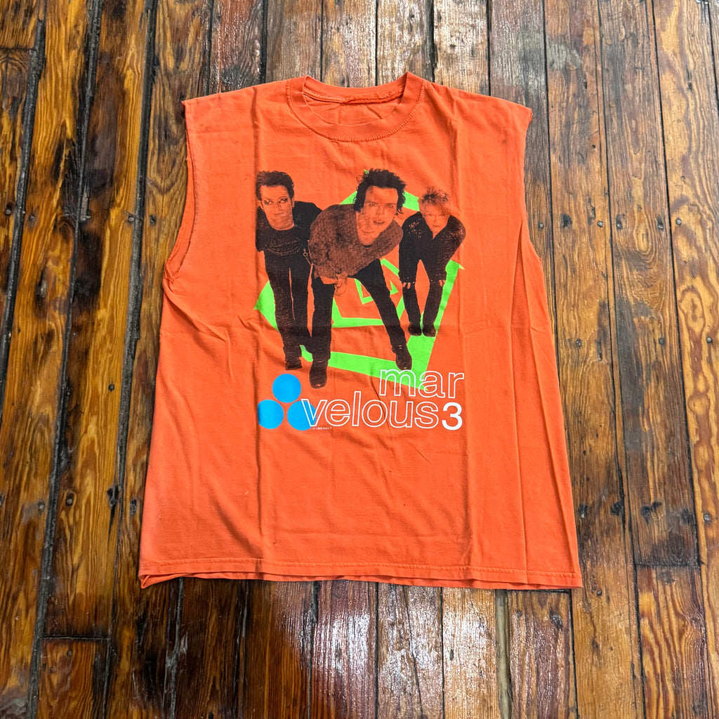 Vintage The Marvelous 3 Band Cutoff T-shirt Sz XL