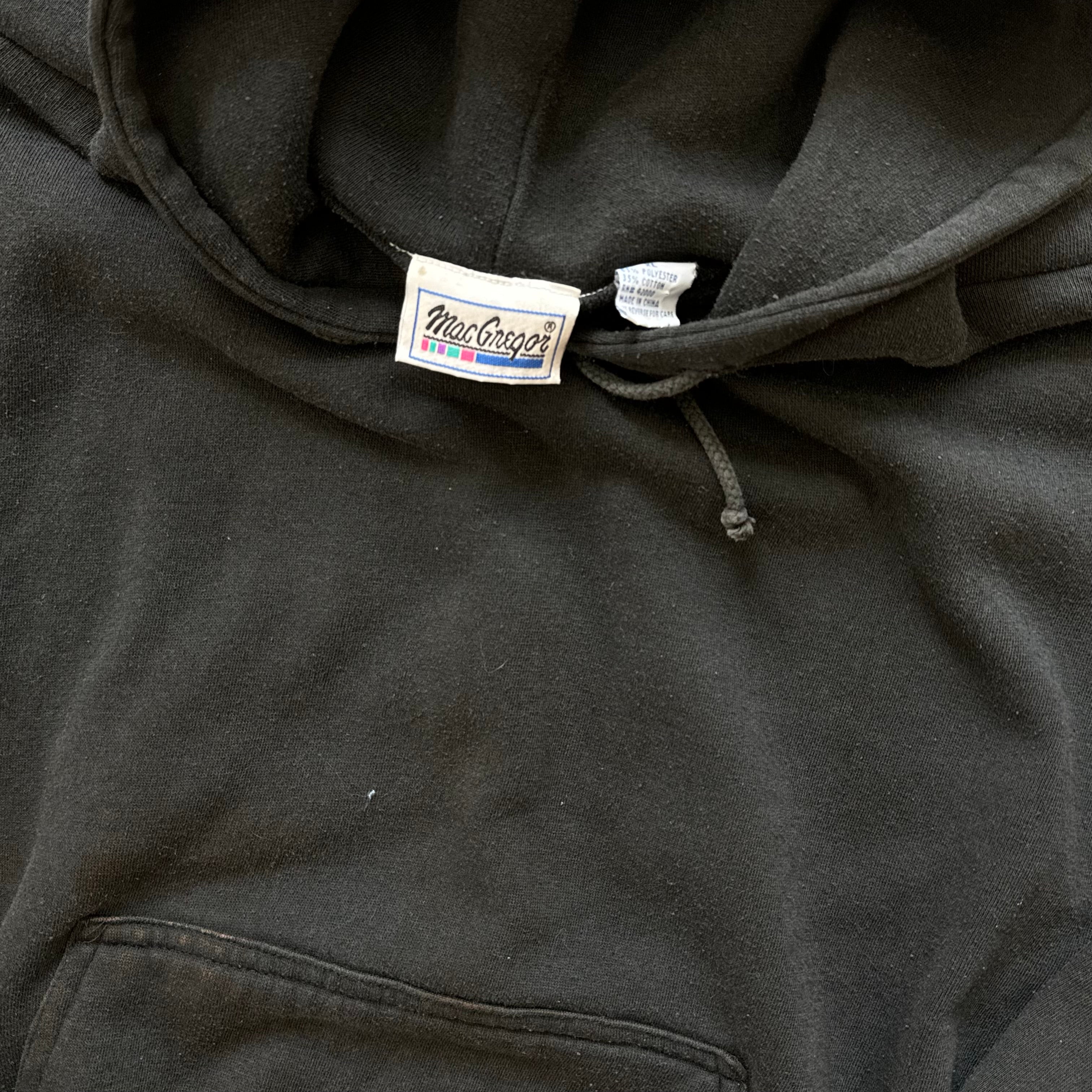 Vintage Faded Black Hoodie Sz L