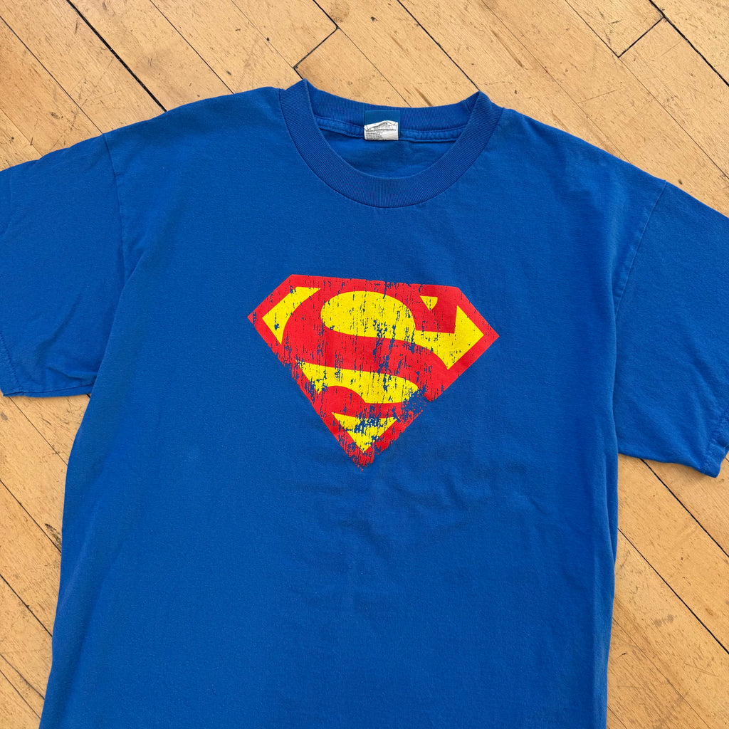 Vintage SuperMan Logo T-shirt Sz M