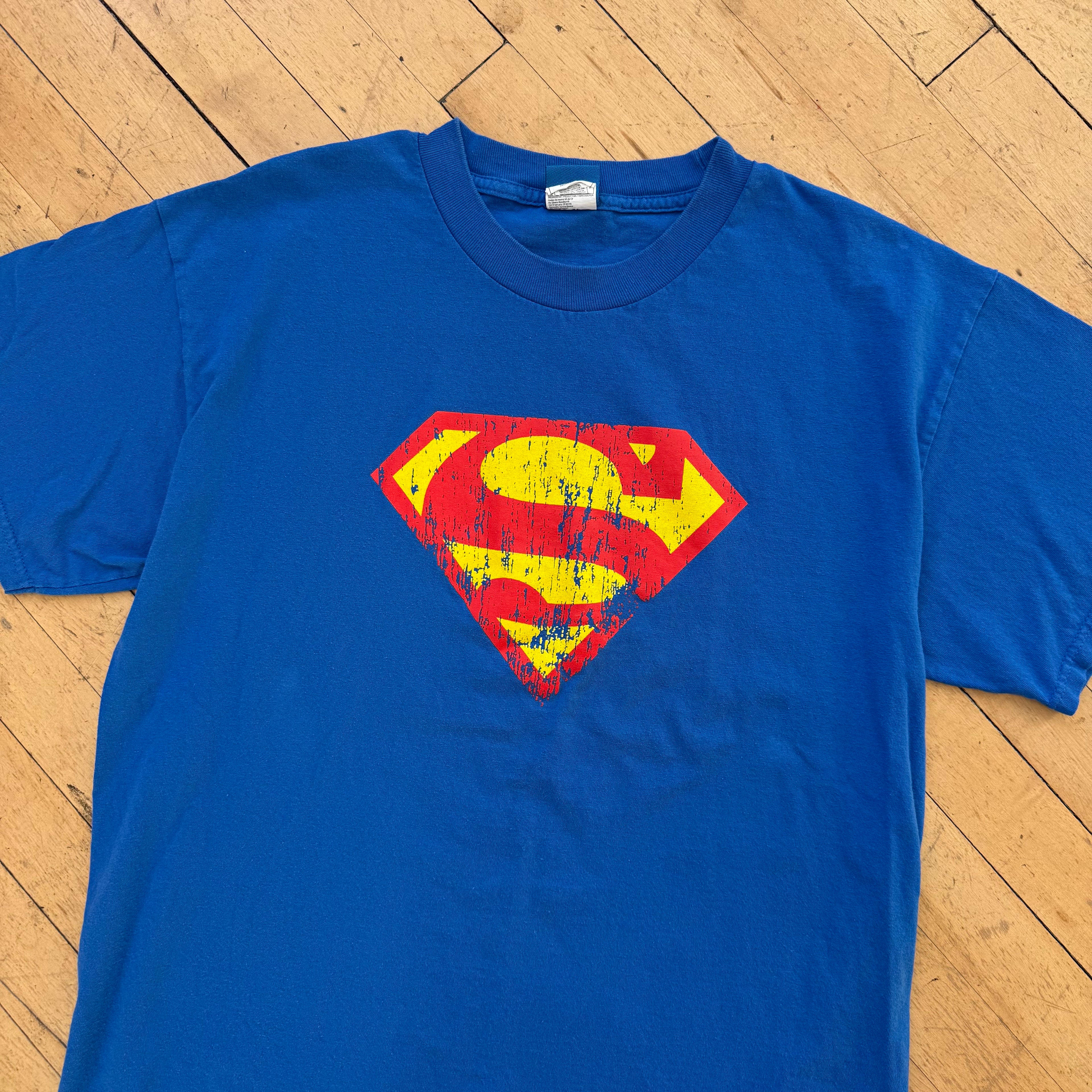 Vintage SuperMan Logo T-shirt Sz M