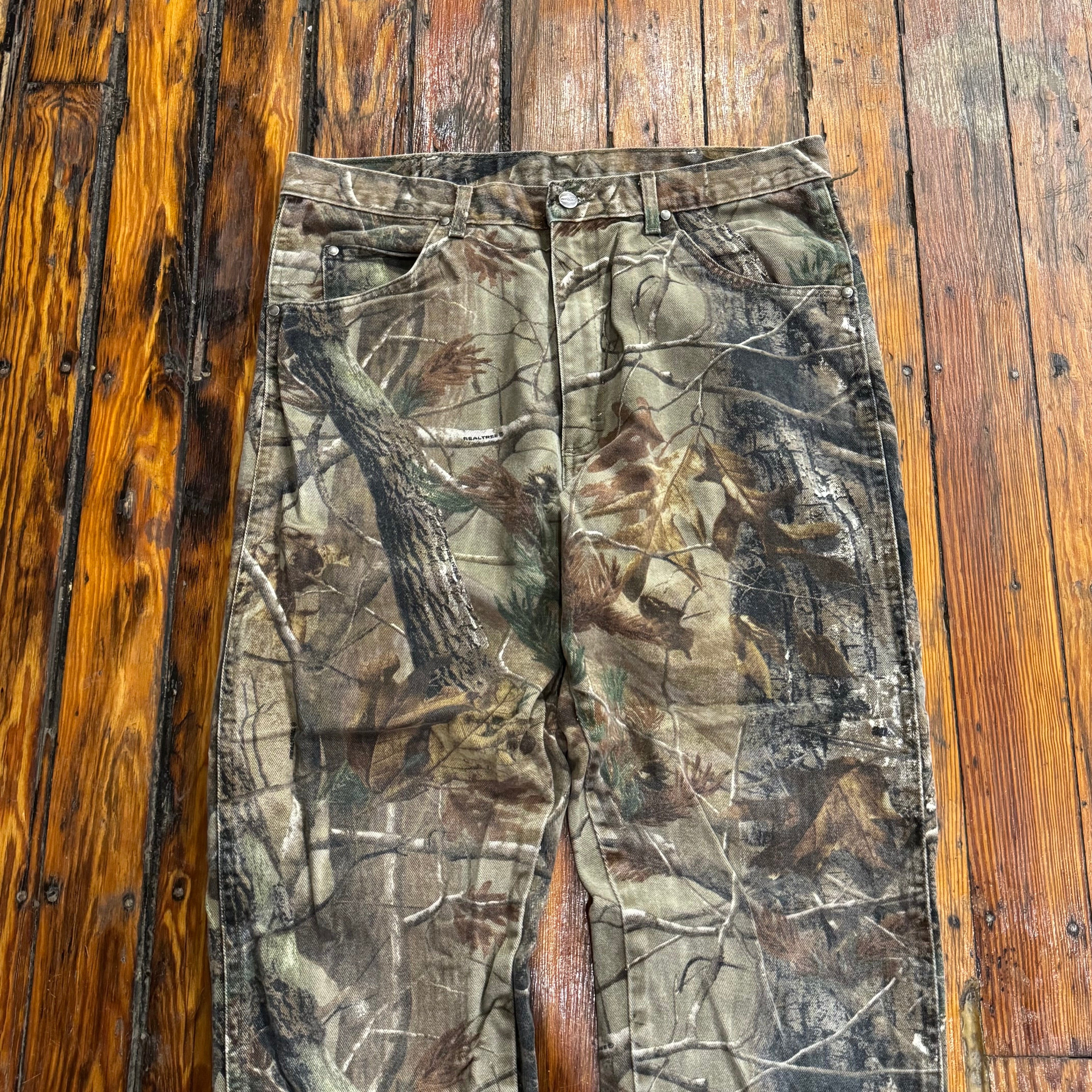 Vintage Wrangler Camo Denim Jeans Sz 36x34