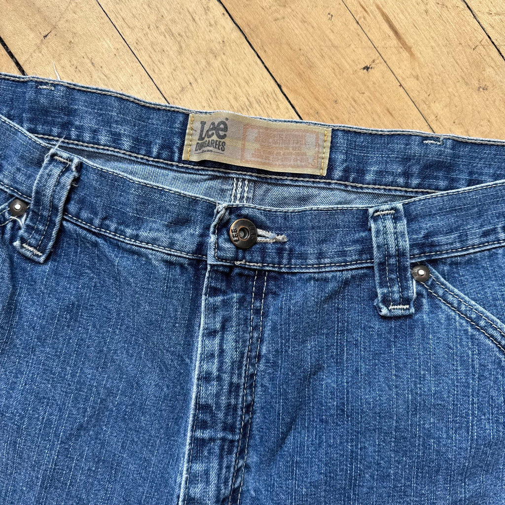Vintage Lee Dungarees Denim Jean Shorts Sz 36
