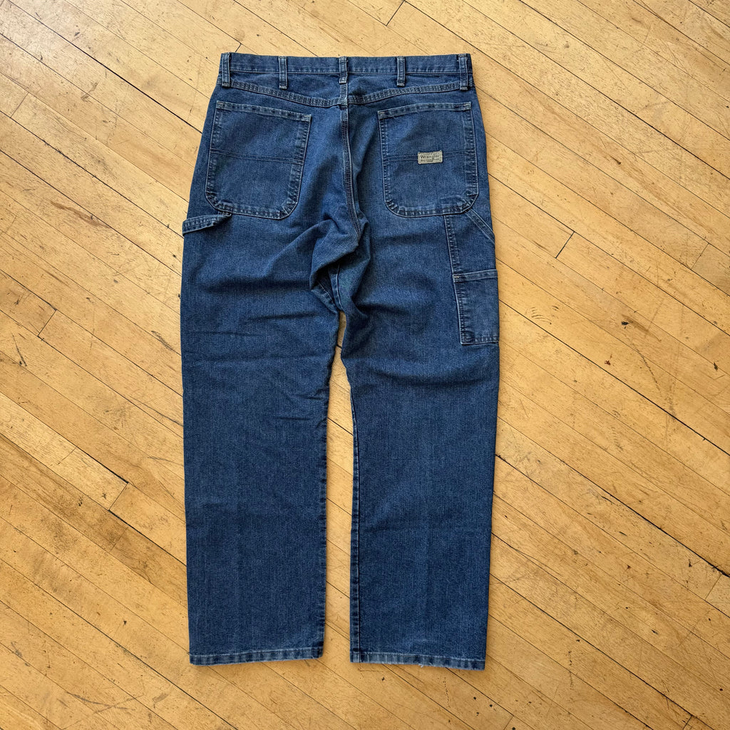 Vintage Wrangler Carpanter Denim Jeans Sz 34x32