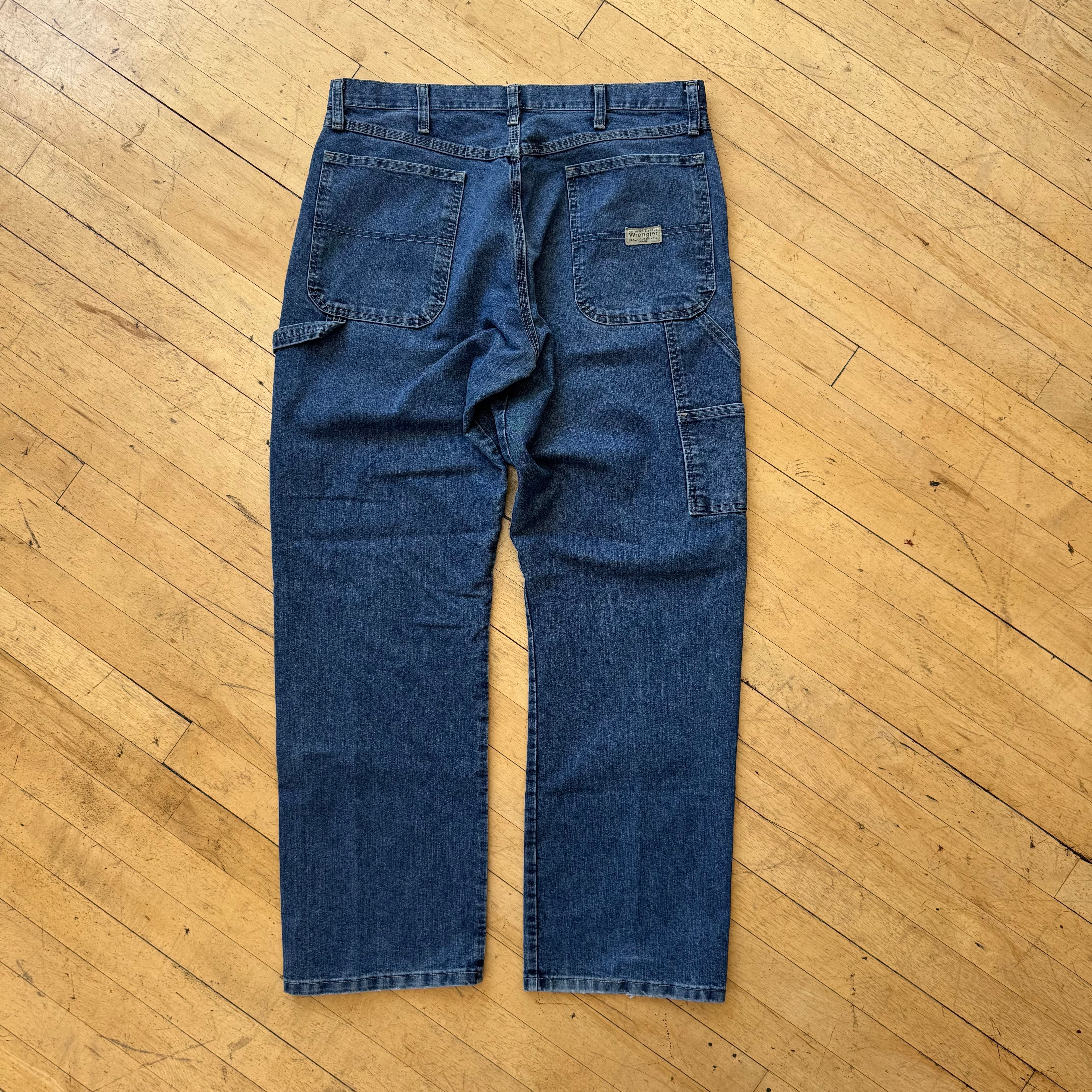 Vintage Wrangler Carpanter Denim Jeans Sz 34x32