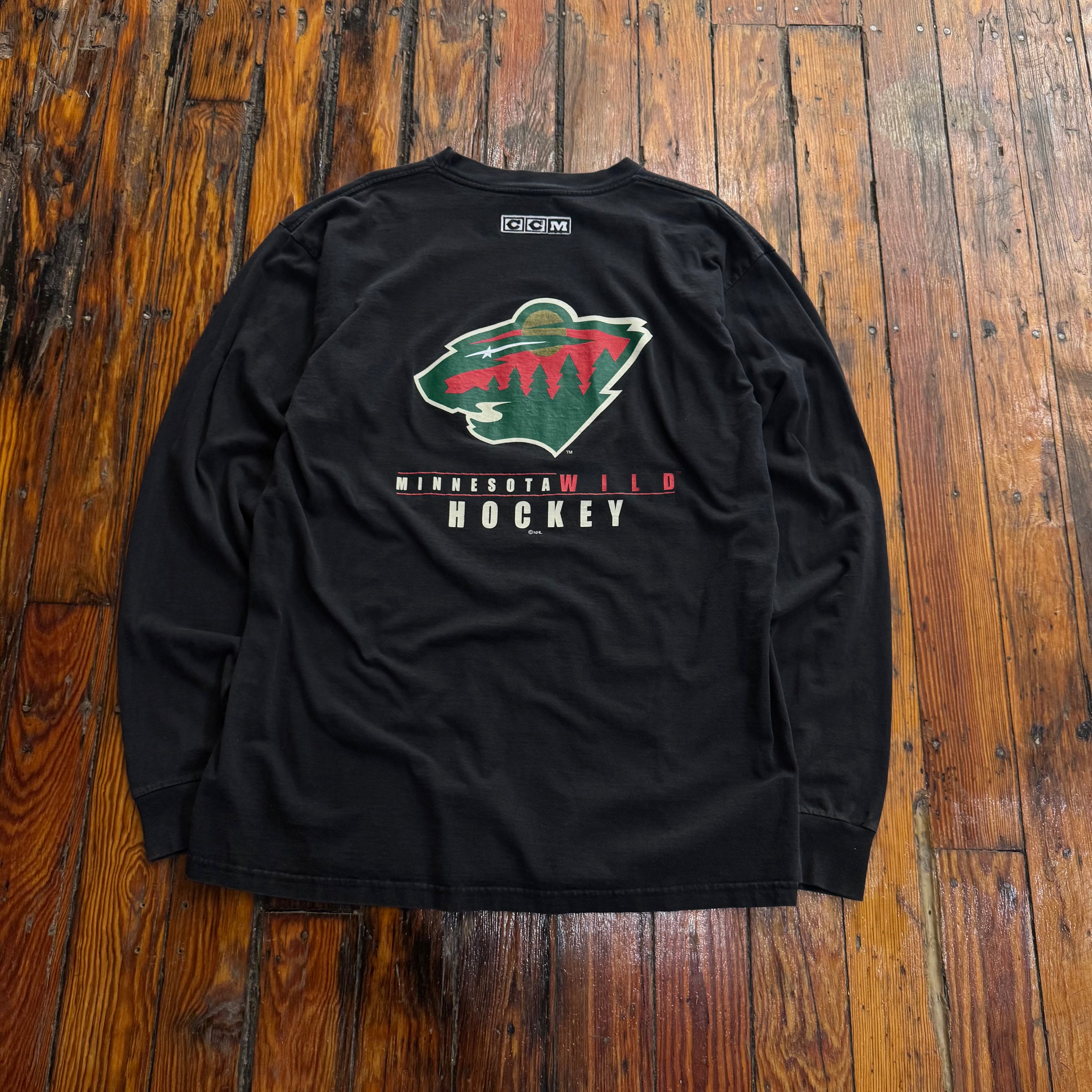 Vintage Minnesota Wild Long Sleeve T-shirt Sz XL