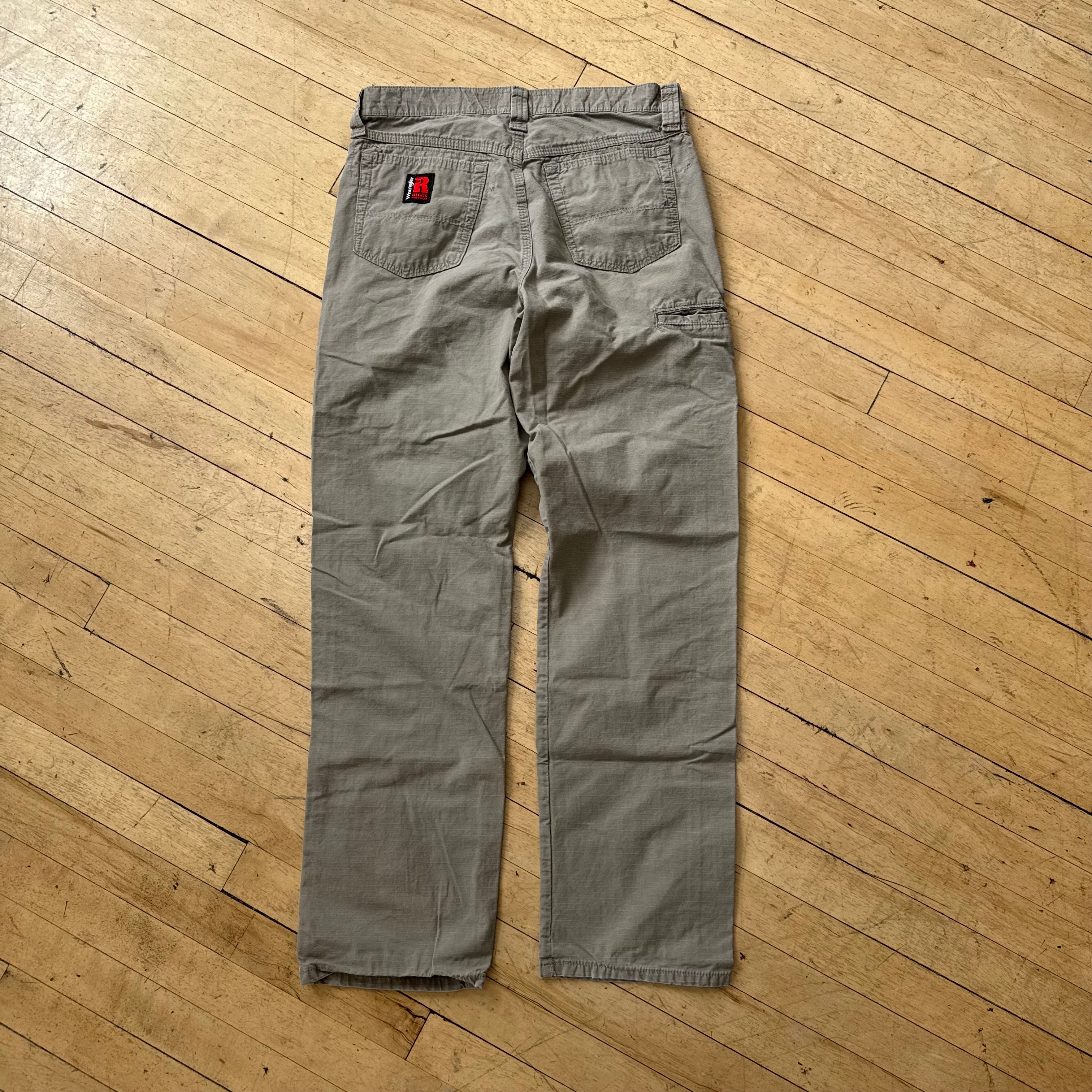 Wrangler Riggs Khaki Workwear Pants Sz 30x32