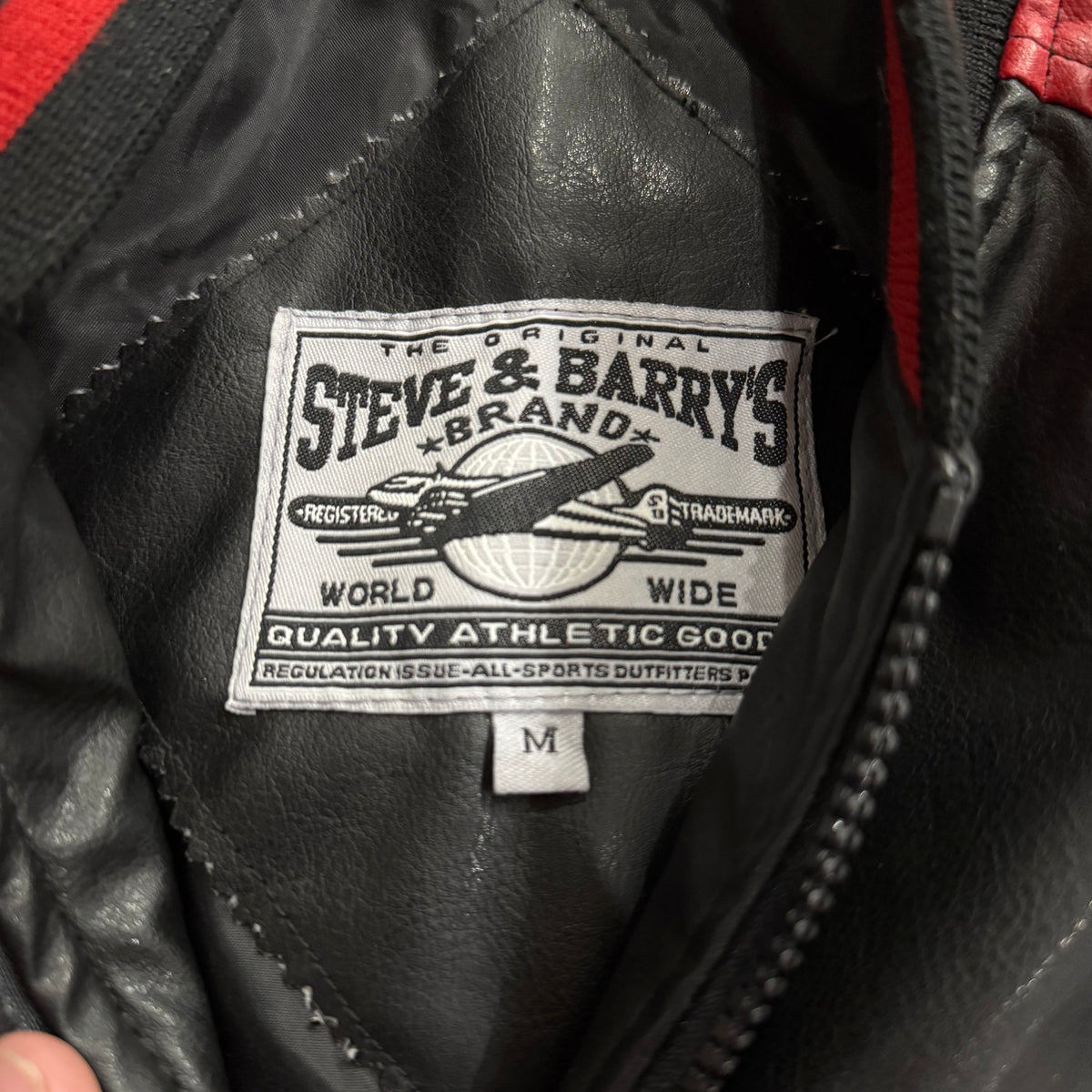 Vintage Wisconsin Badgers Leather Jacket Sz M