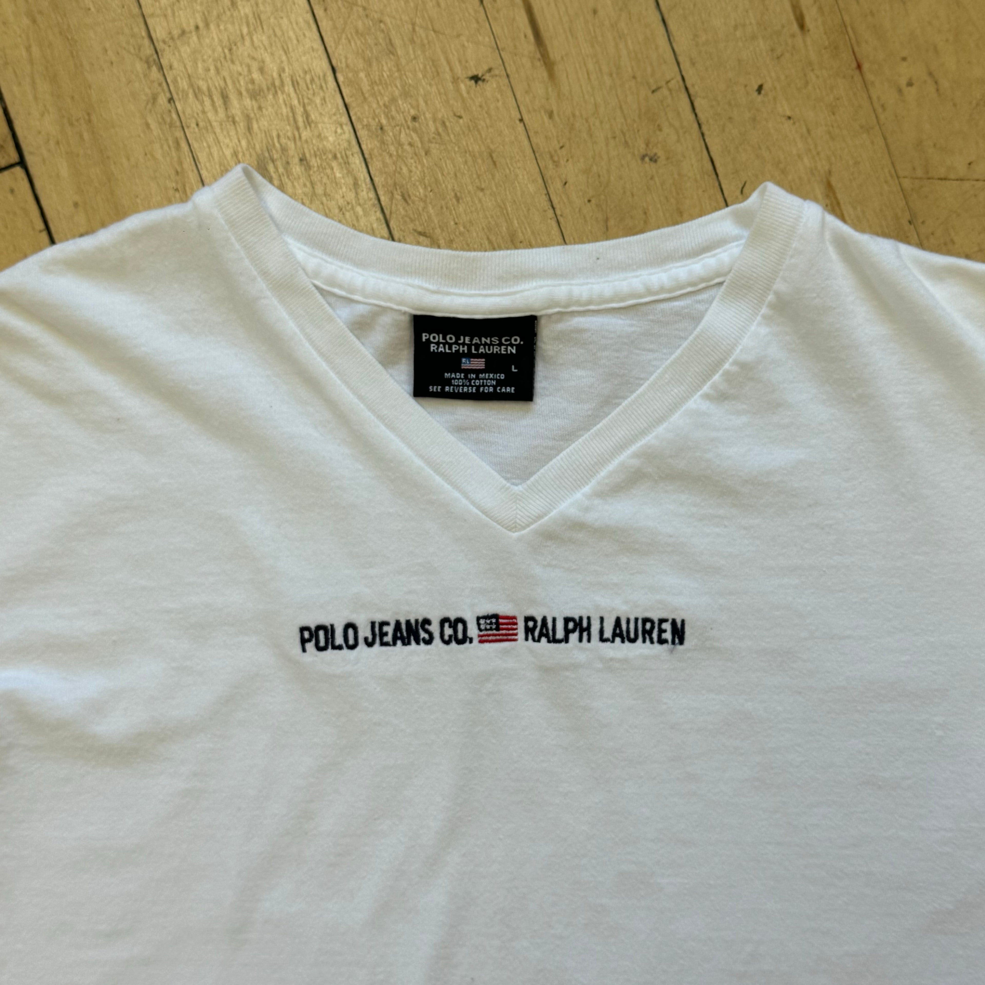 Vintage Polo Jeans Co RL T-shirt Sz L