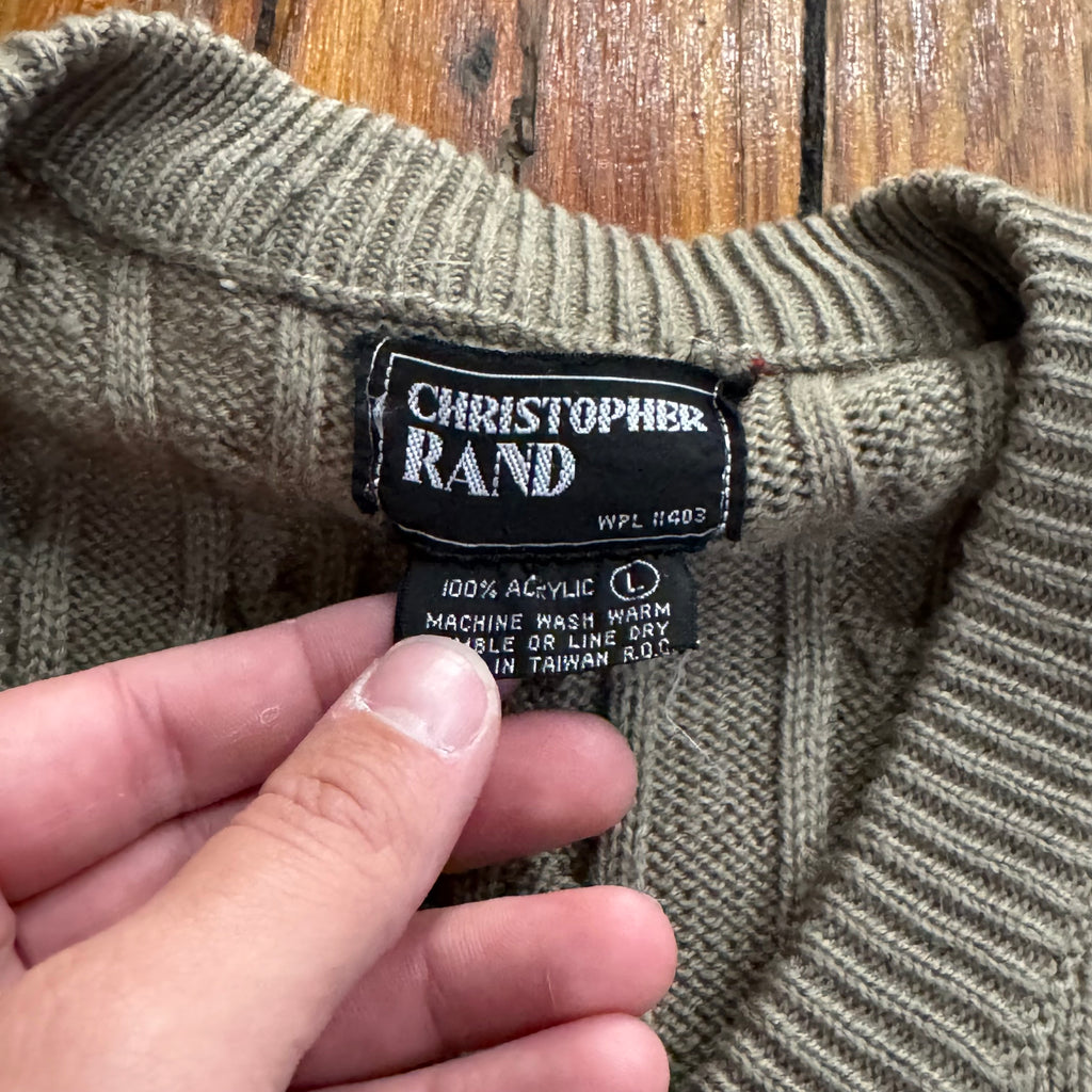 Vintage Christopher Rand Sweater Vest Sz L