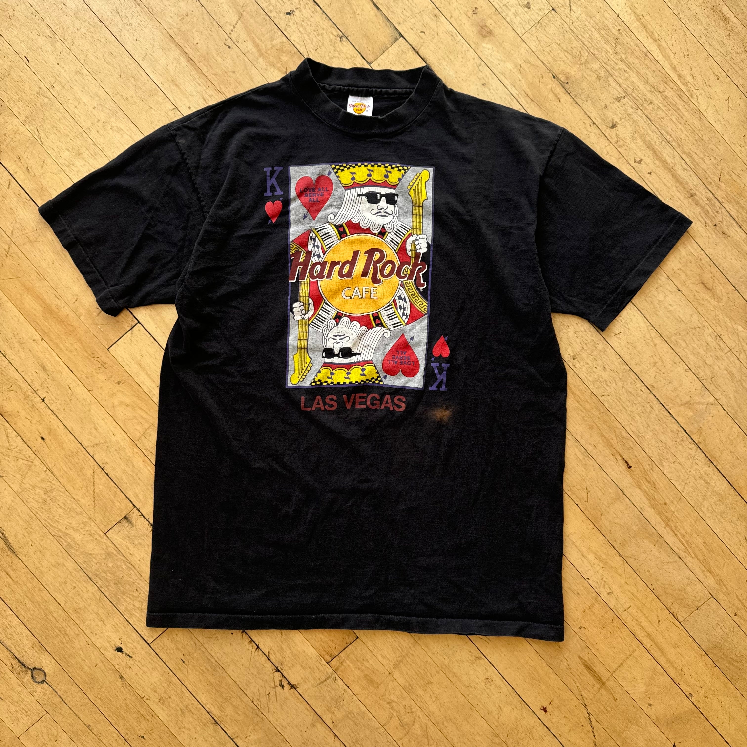 Vintage Hard Rock Las Vegas Card T-shirt Sz XL