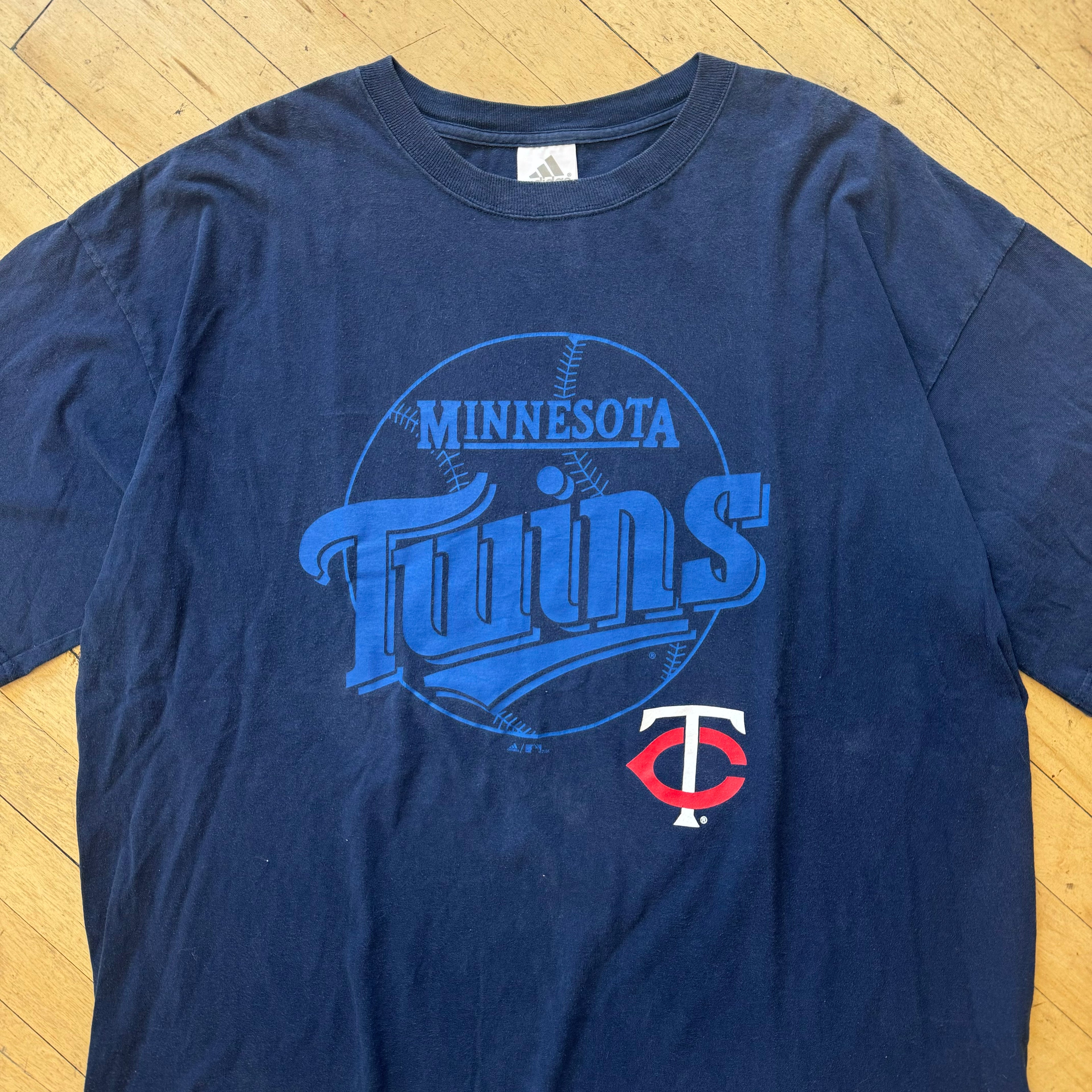 Y2K Adidas Minnesota Twins T-shirt Sz XXXL
