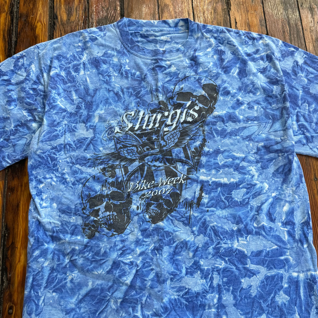 Y2K Sturgis Tie Dye T-shirt Sz XL