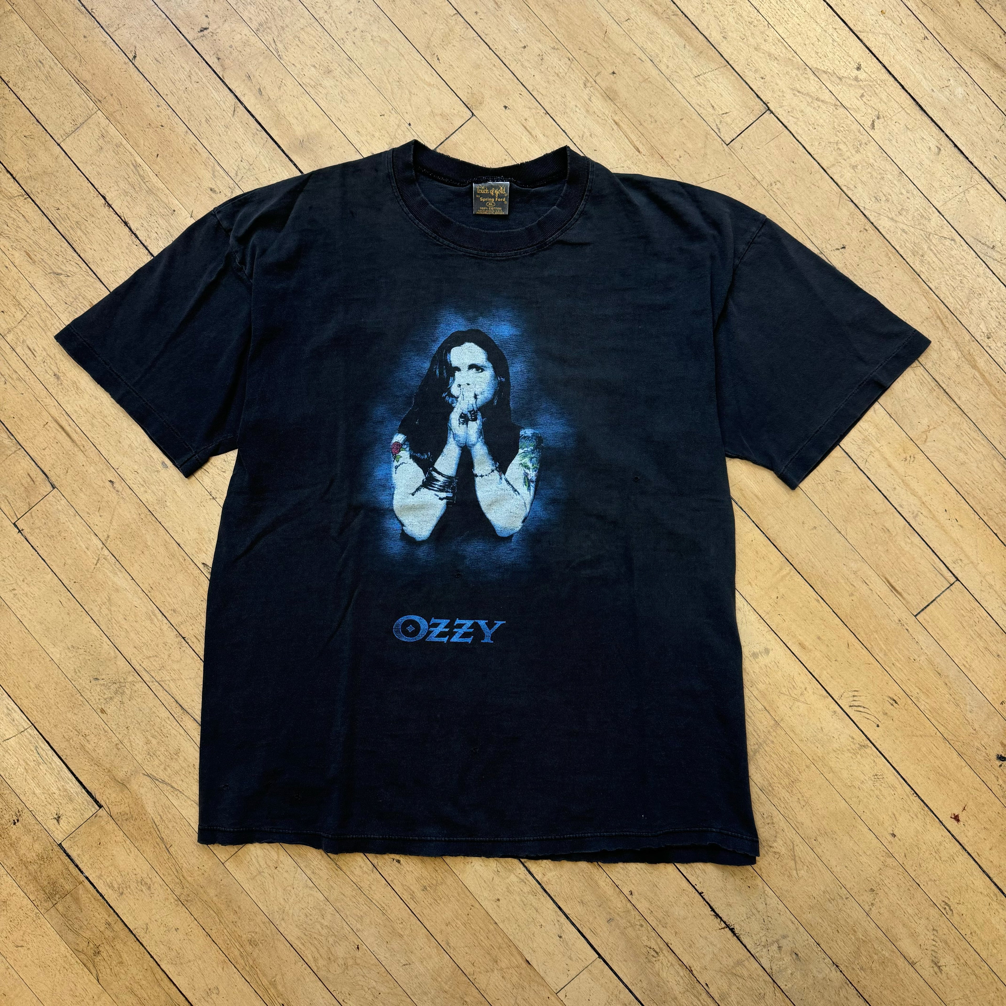 Vintage Thrashed Ozzy Osbourne Tour Retirement Sucks Sz XL