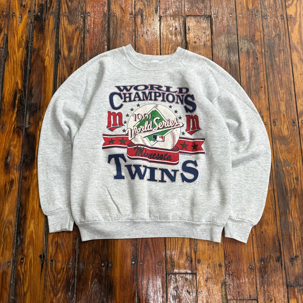 Vintage Minnesota Twins World Series Champions CrewNeck Sz L
