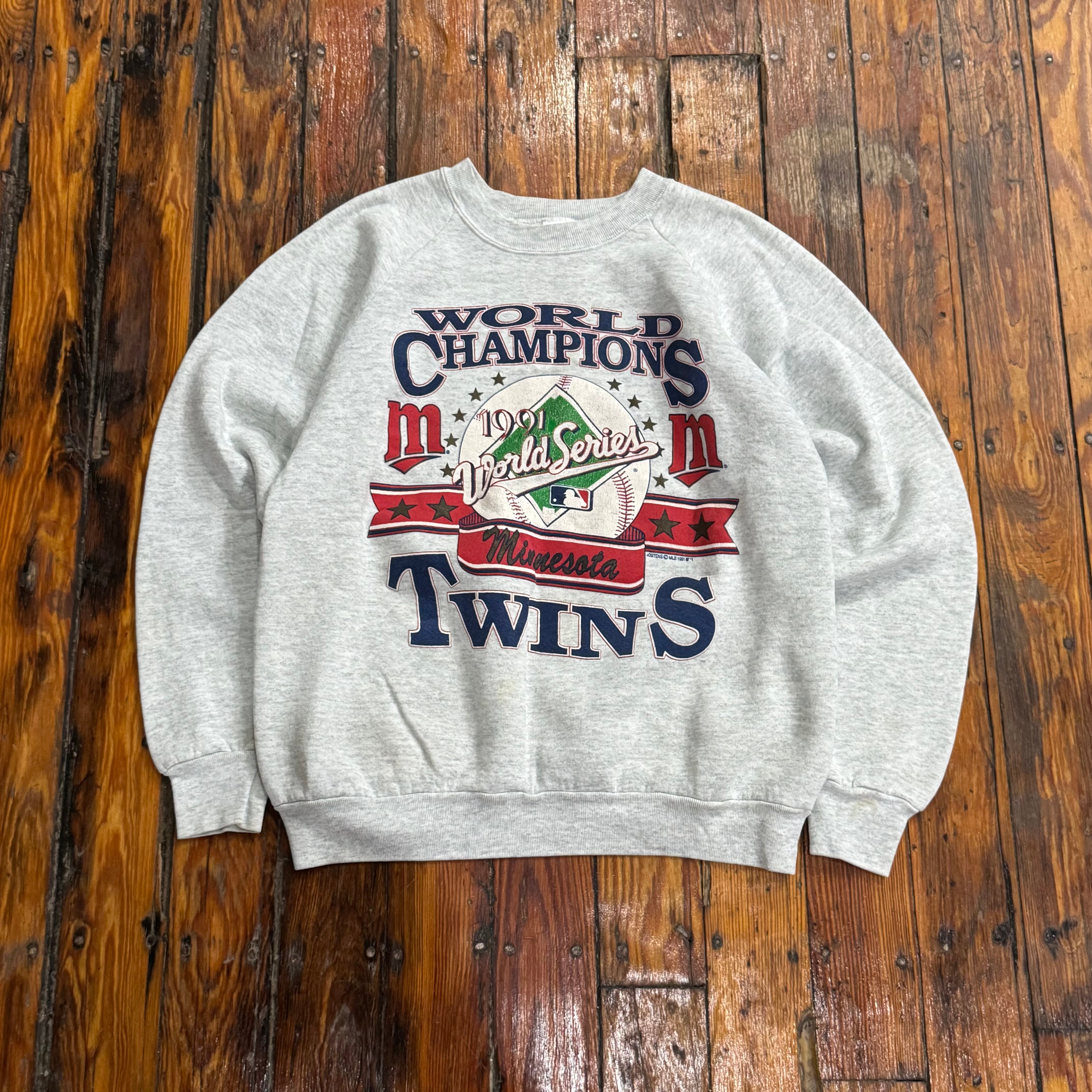 Vintage Minnesota Twins World Series Champions CrewNeck Sz L