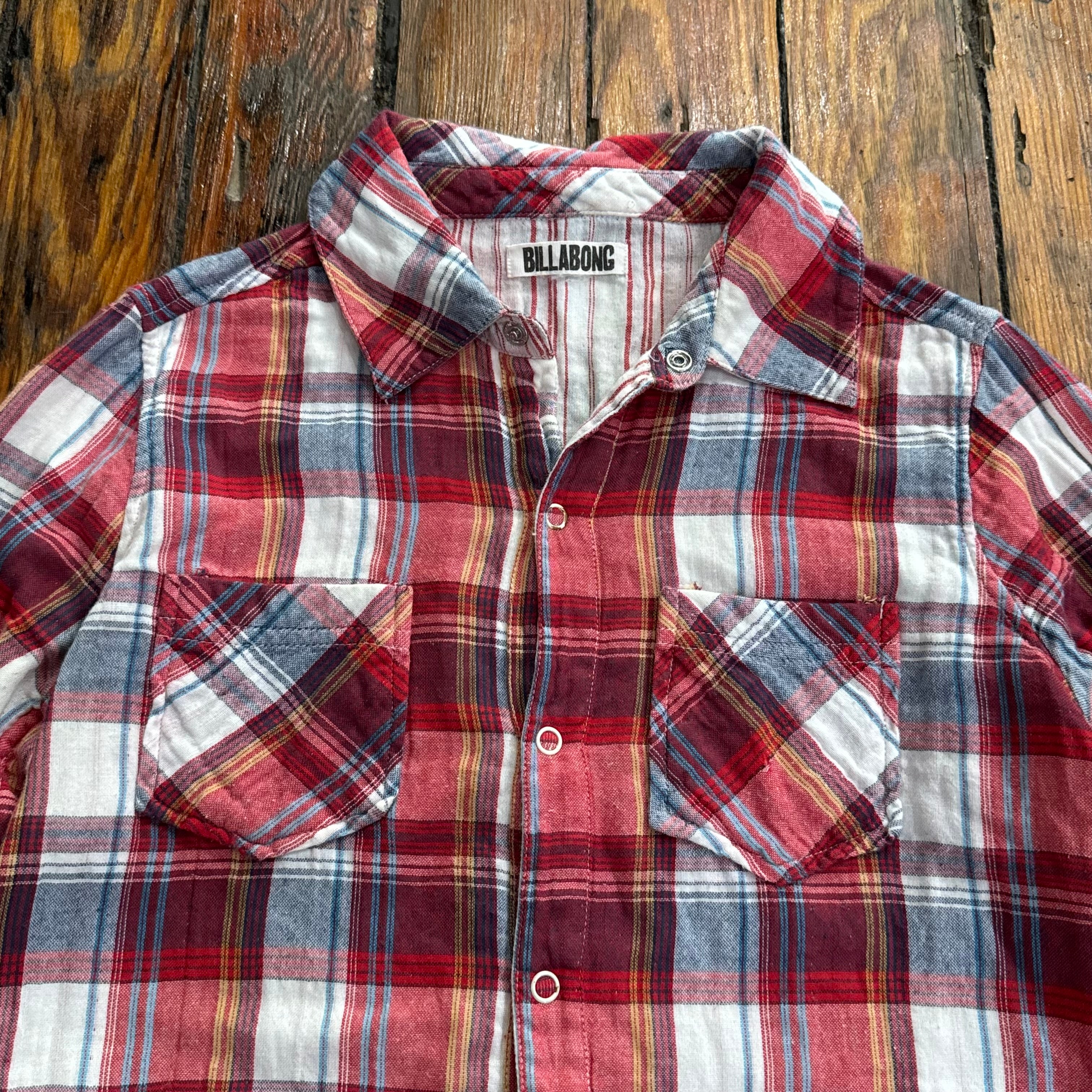 Vintage Billa Bong Plaid Flannel Sz S