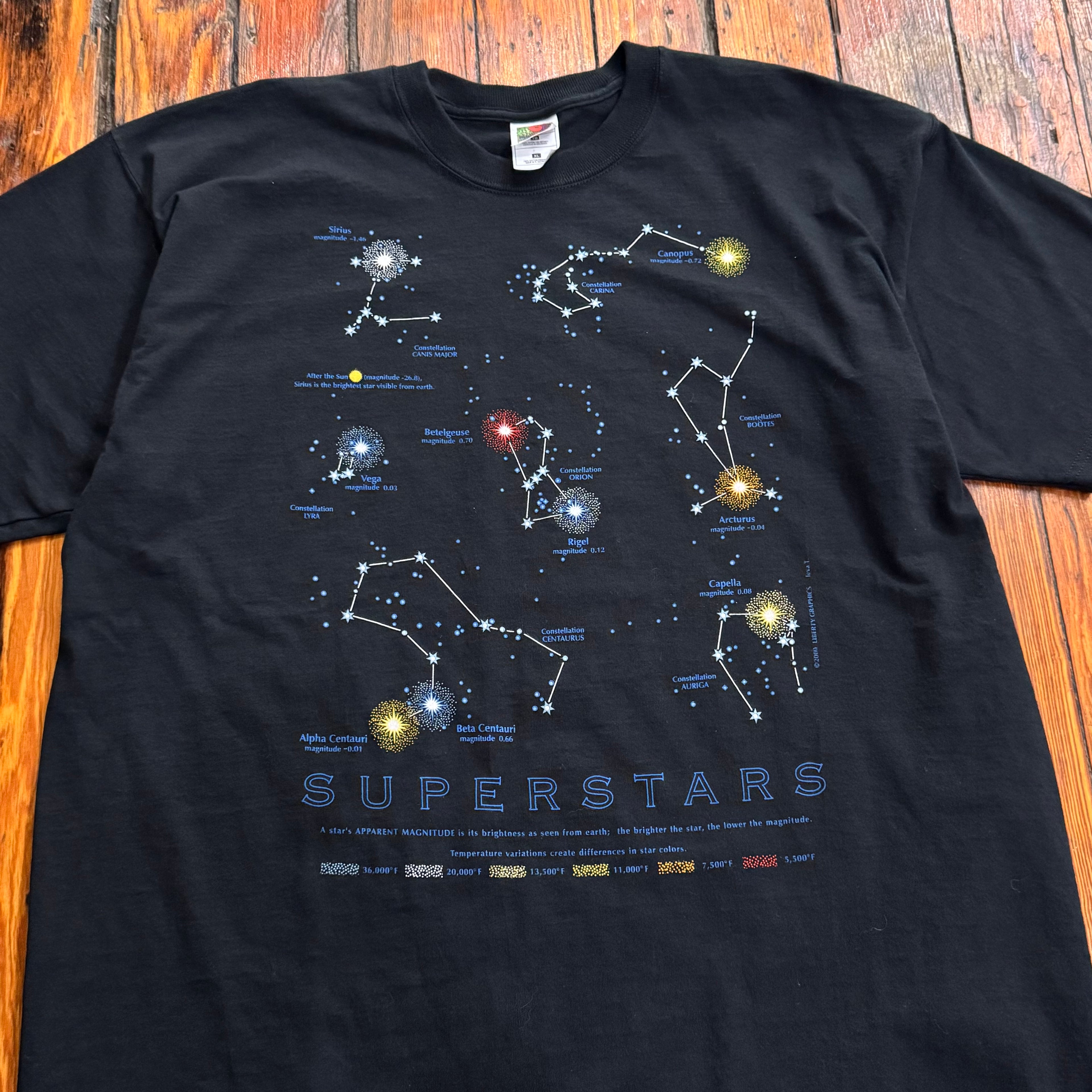 Vintage Super stars Space T-shirt Sz XL