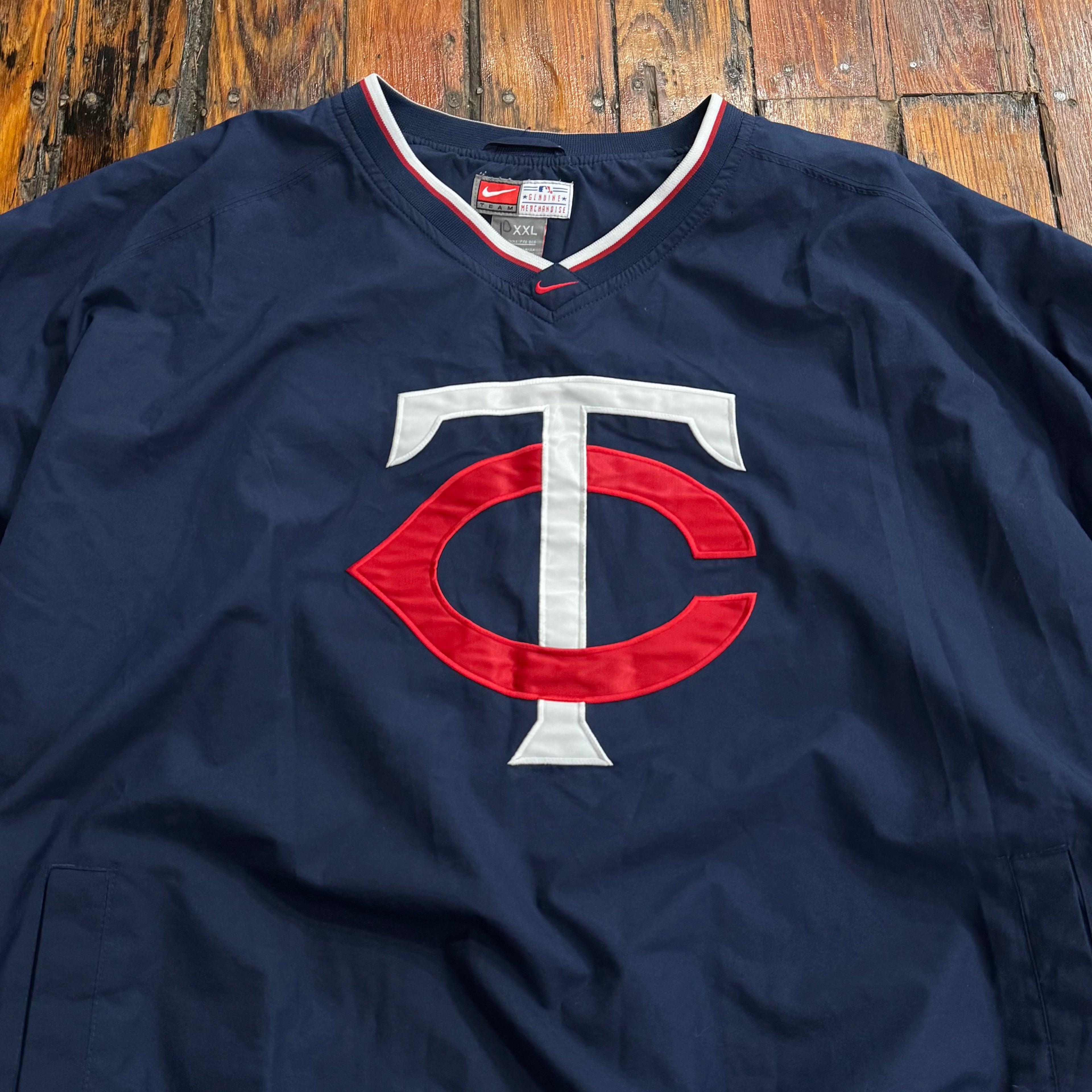 Vintage Nike Minnesota Twins Pullover Jacket Sz XXL