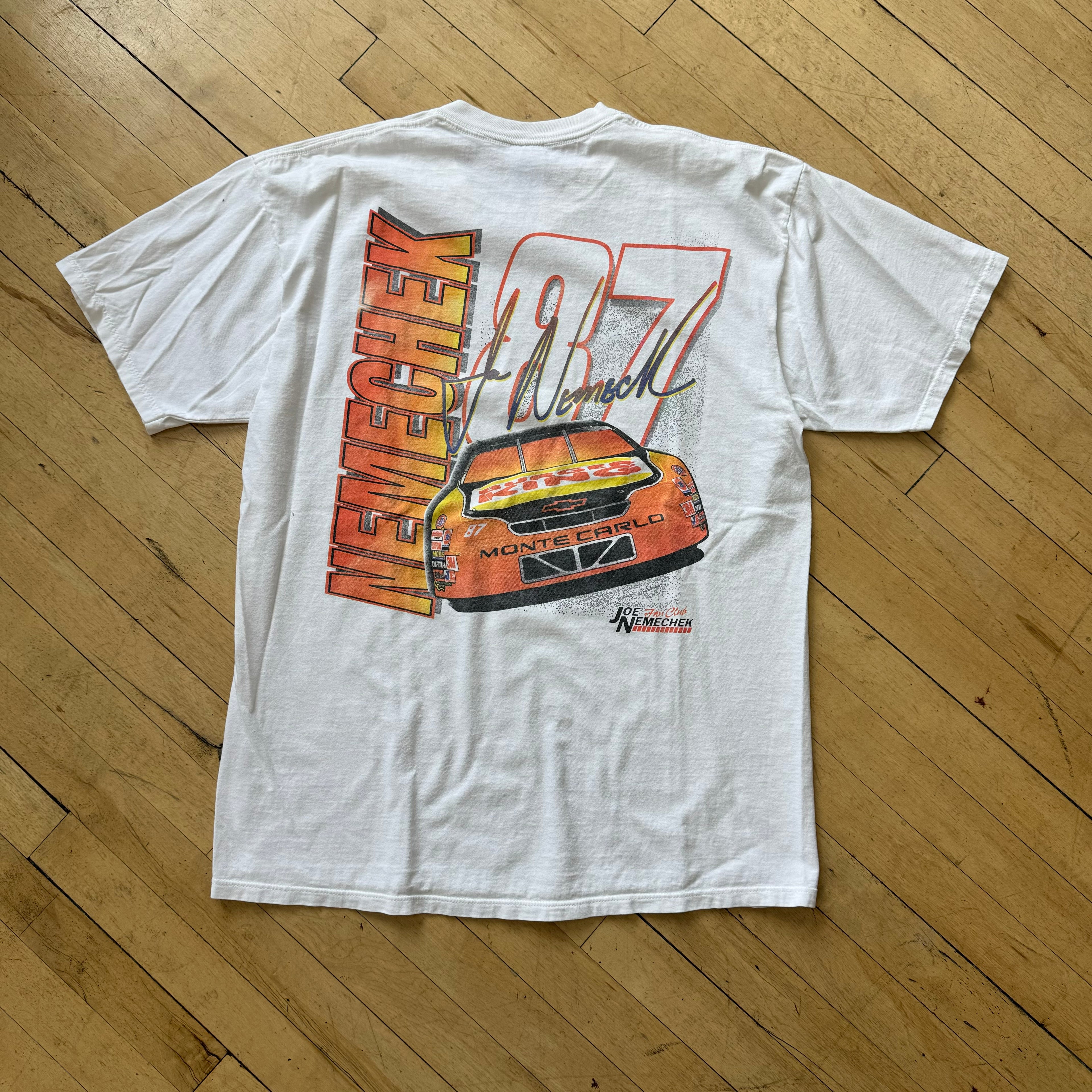 Vintage Joe Nemcheck Nascar T-shirt Sz XL