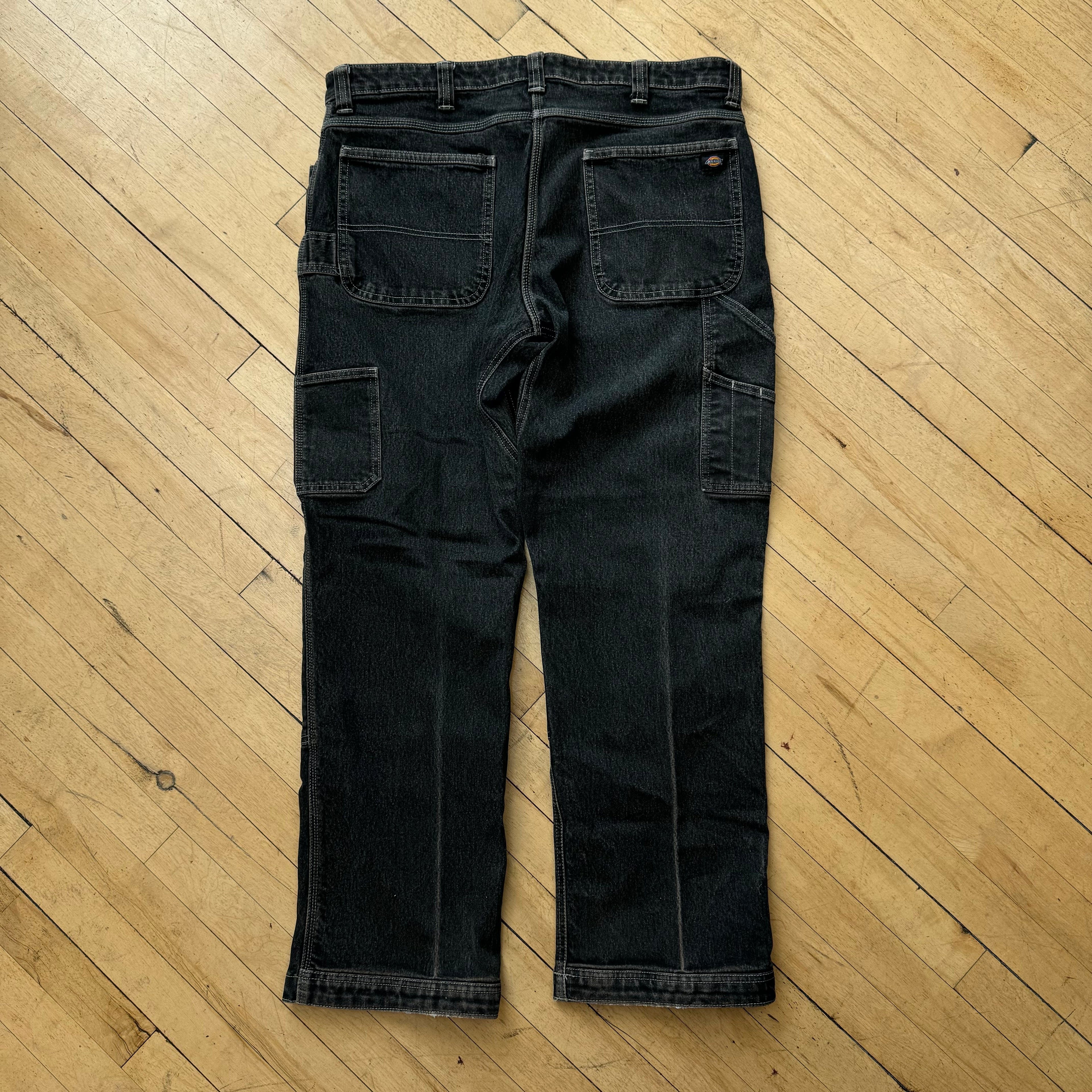 Y2K Dickies Dark Wash Double Knee Jeans Sz 36x32