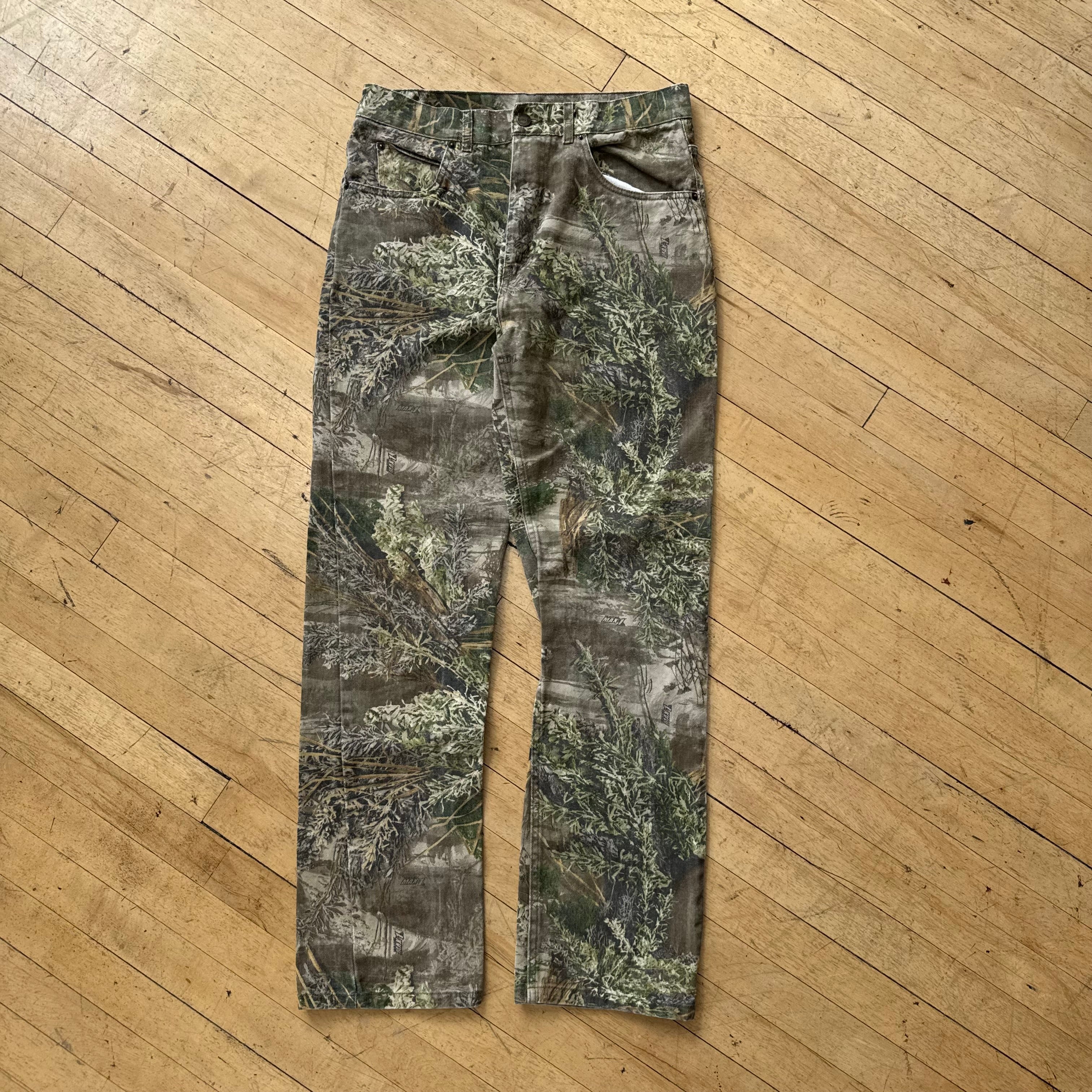 Vintage Ranger Camo Denim Jeans Sz 34
