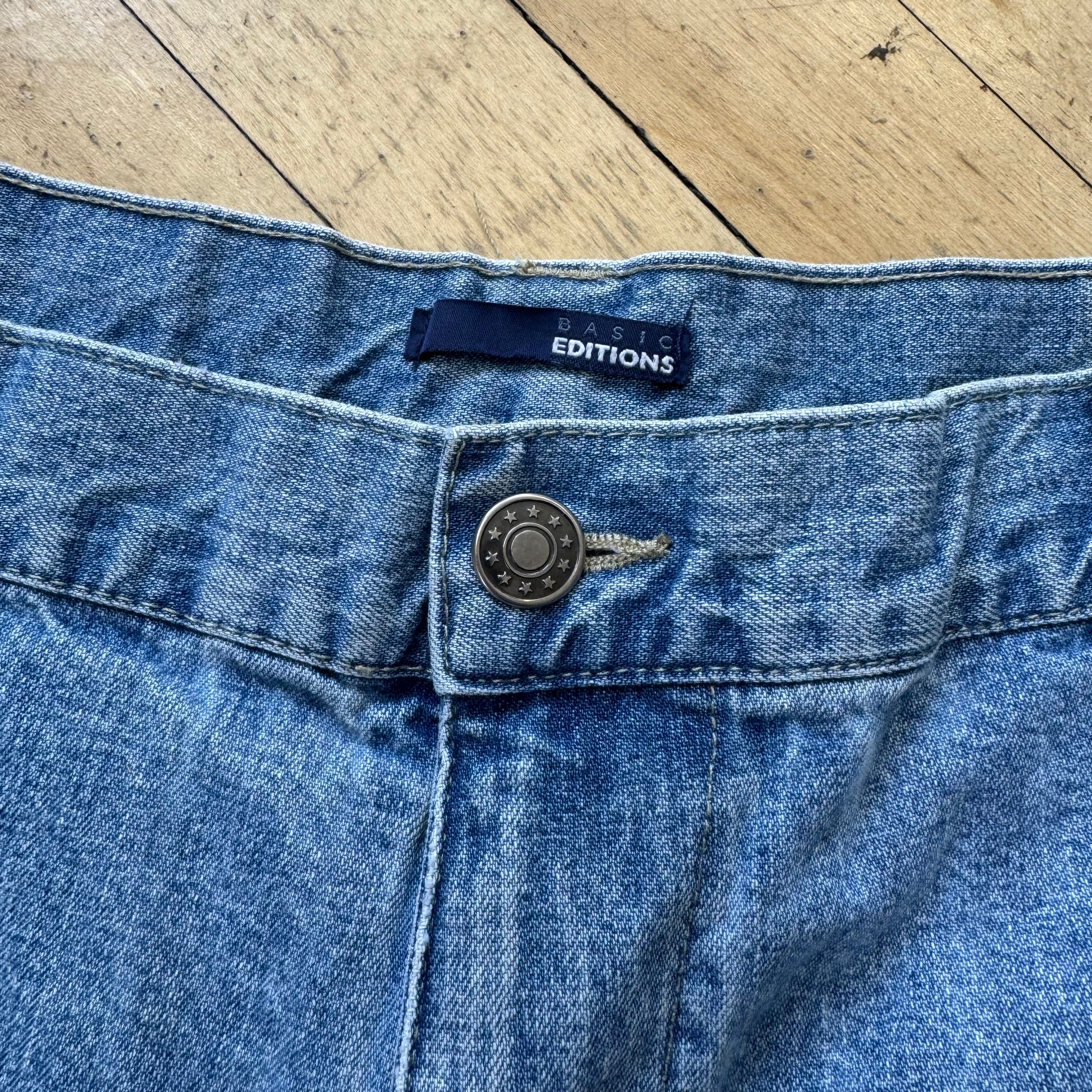 Y2K Basic Editions Denim Jean Shorts Sz 42