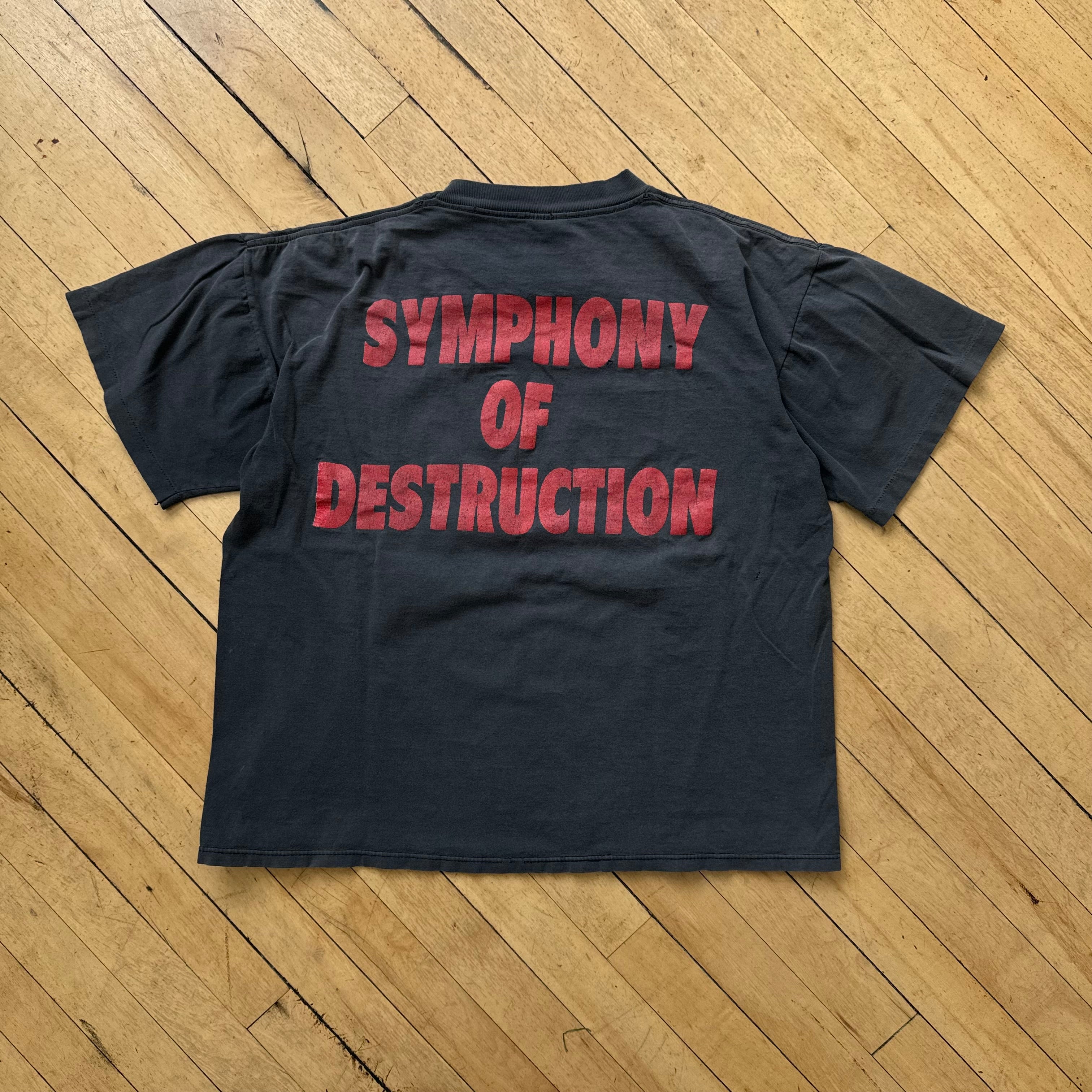 Vintage Megadeath Symphony Of Destruction T-shirt Sz L
