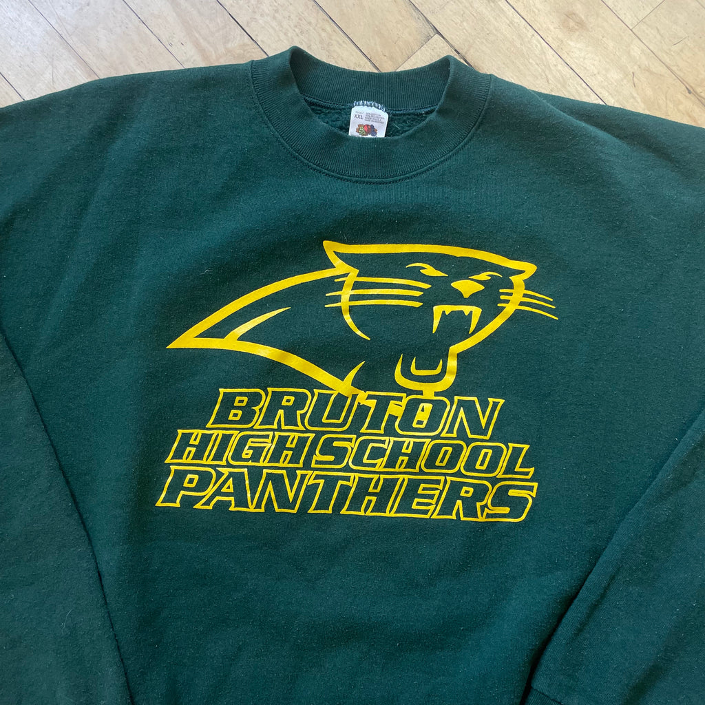 90s Bruton Highschool Panthers CrewNeck Sz XL