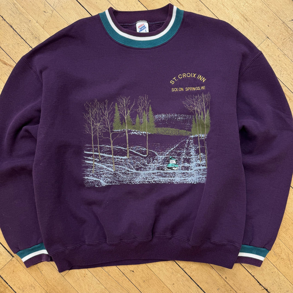 Vintage St. Croix Inn Ski CrewNeck Sz L